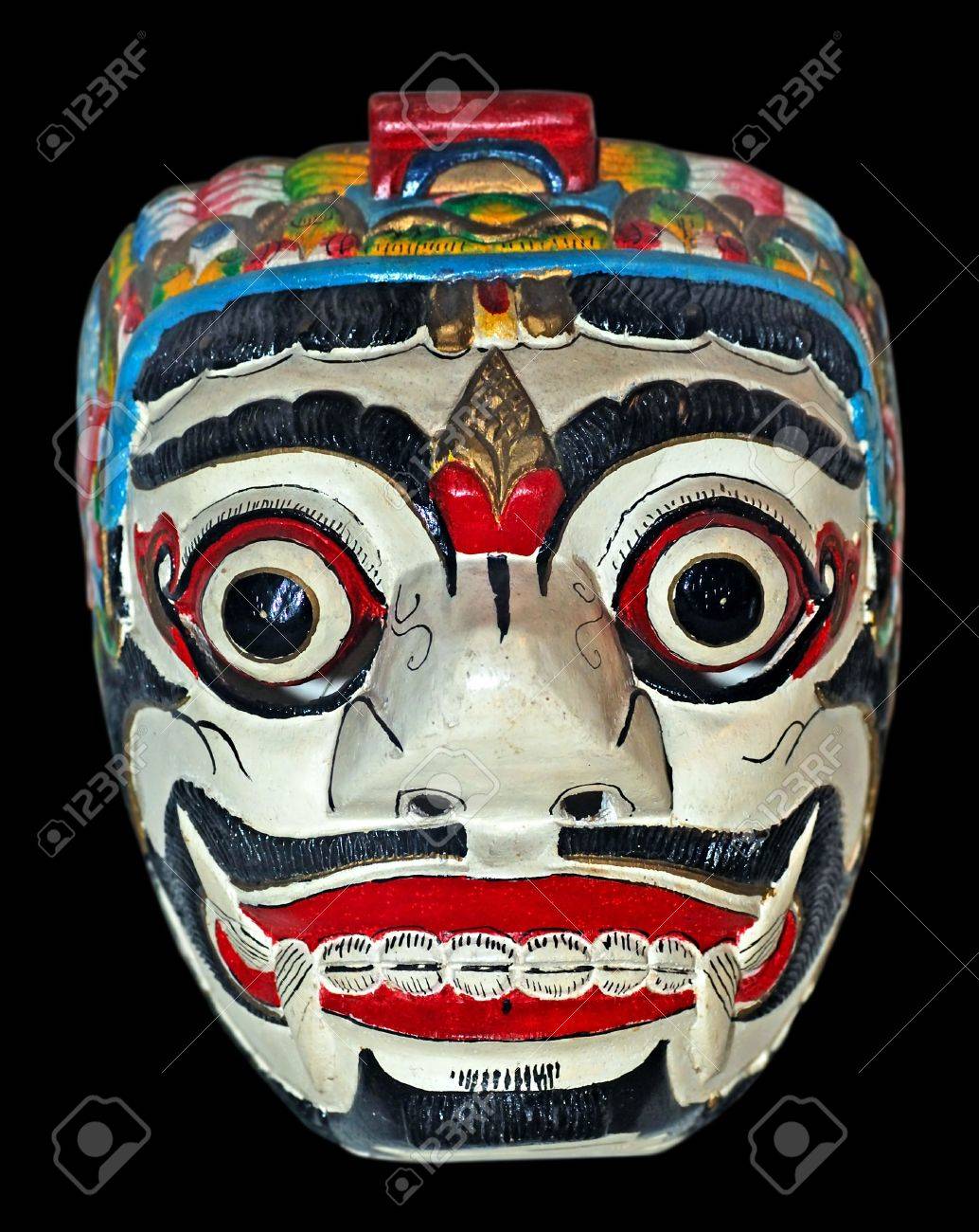 Indonésie Java Bali Peinture Sur Bois Traditionnelle Cérémonie
