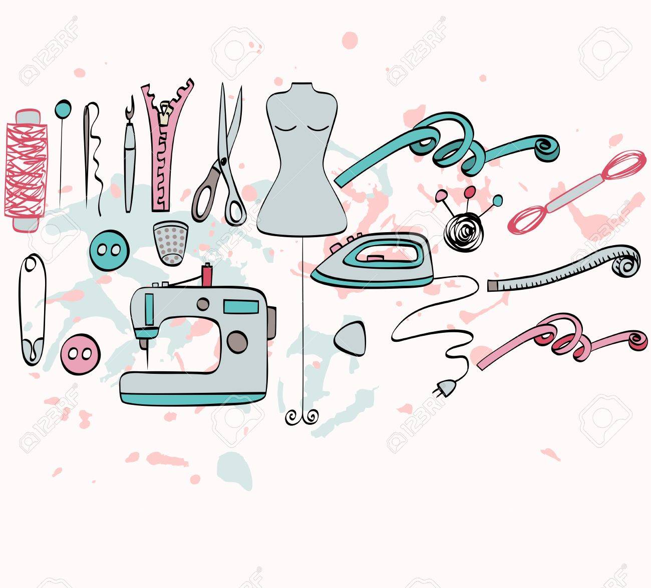 Sketch Tailoring Equipment Mannequin Sewing Machine Hand