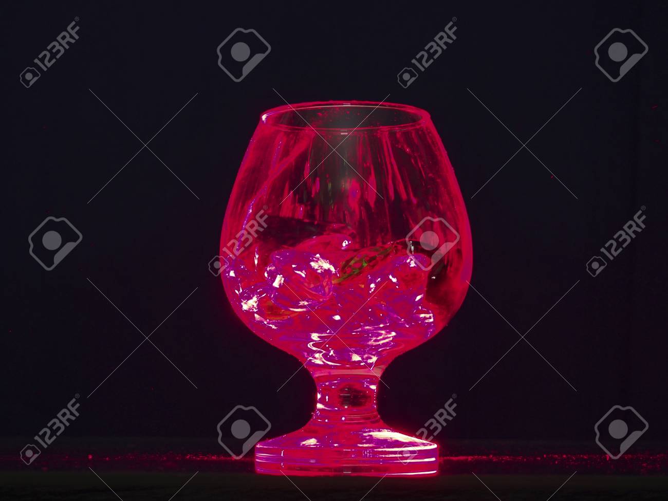 Transparent Glass Vase With Colored Pebbles The Stones In The