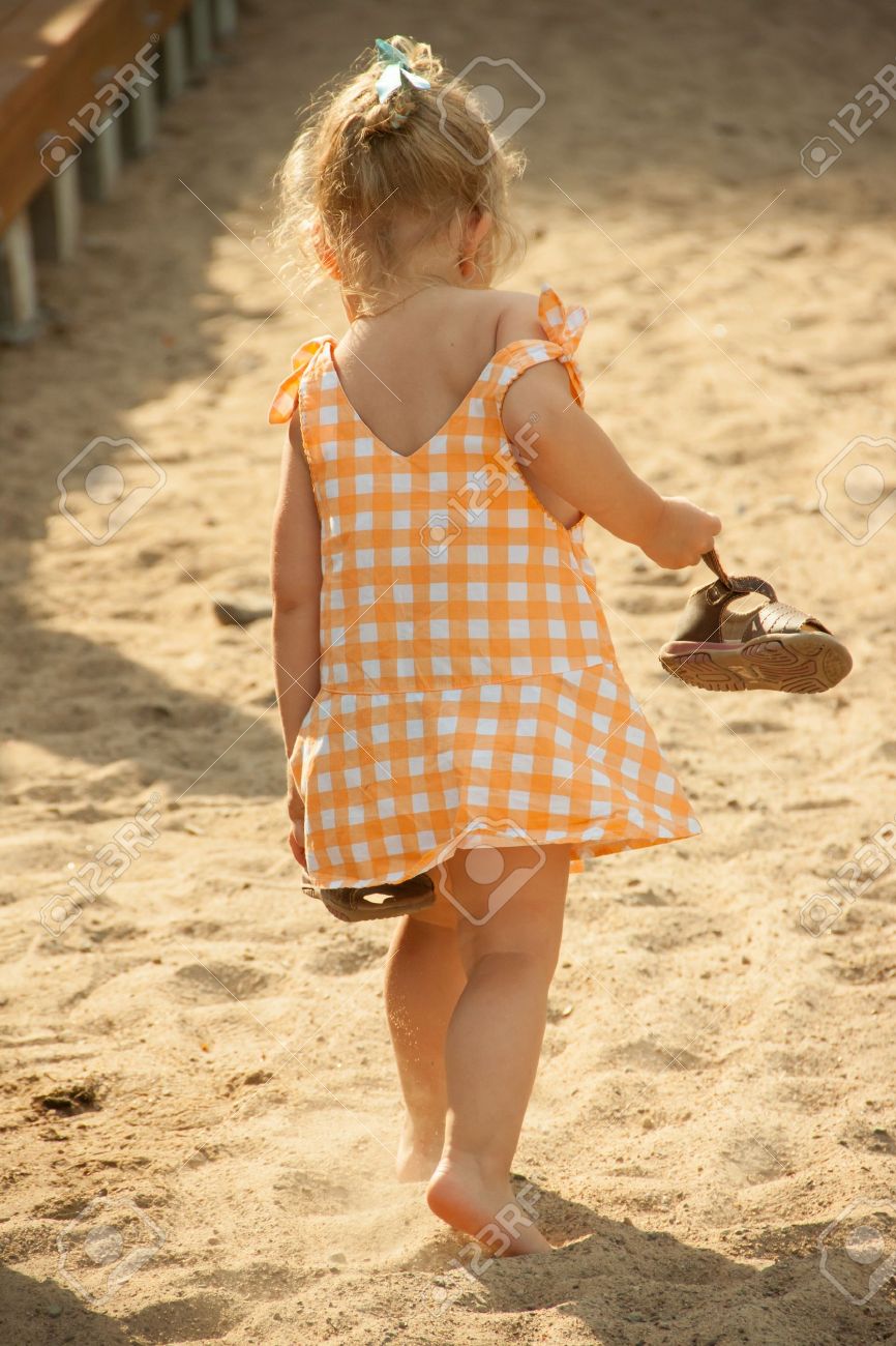 baby girl walking