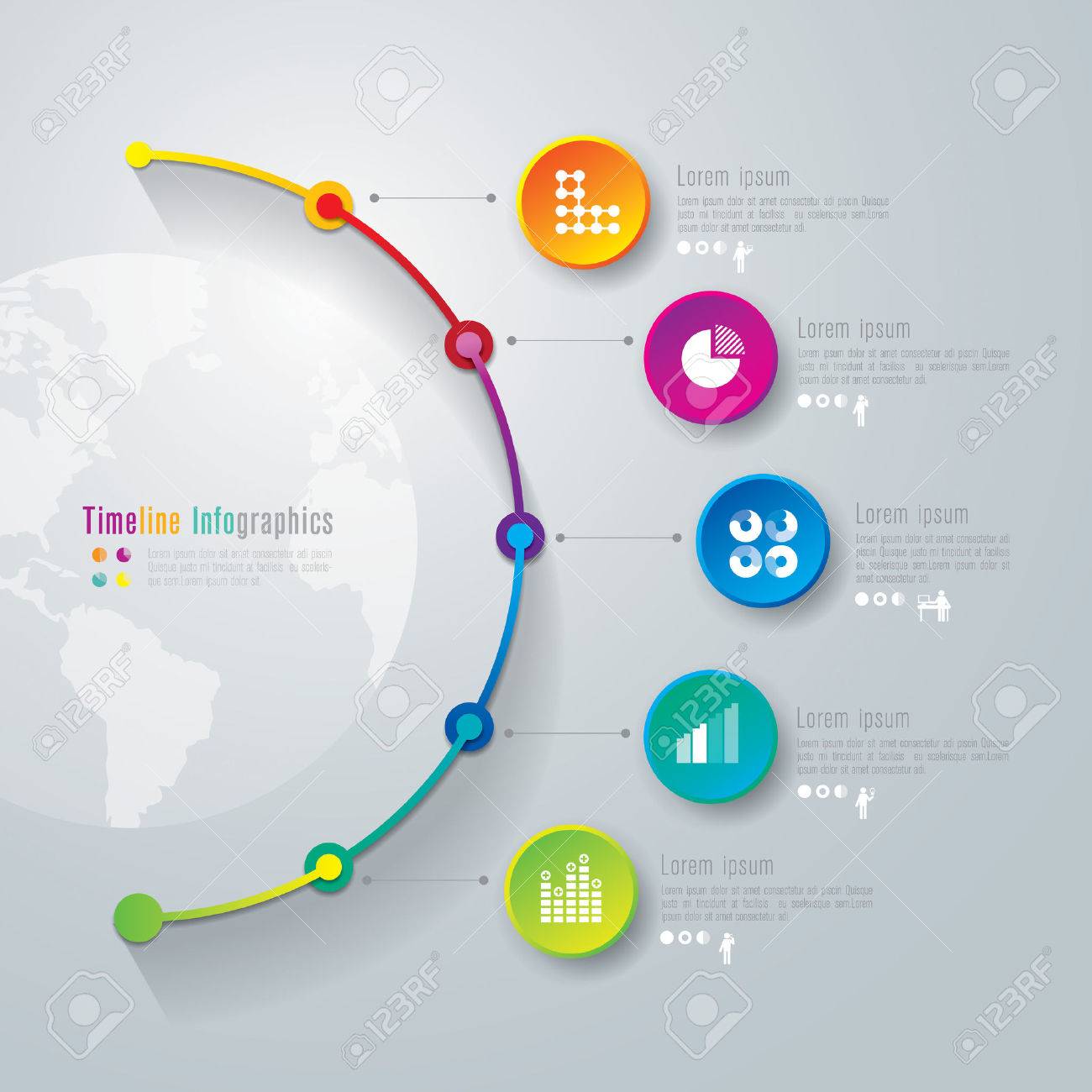 timeline infographics design template royalty free cliparts vectors
