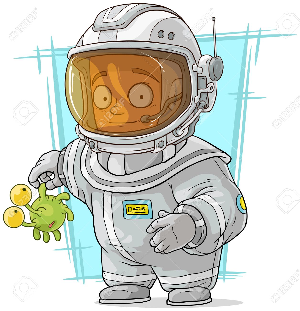 漫画宇宙飛行士の宇宙服のベクトル イラスト のイラスト素材 ベクタ Image