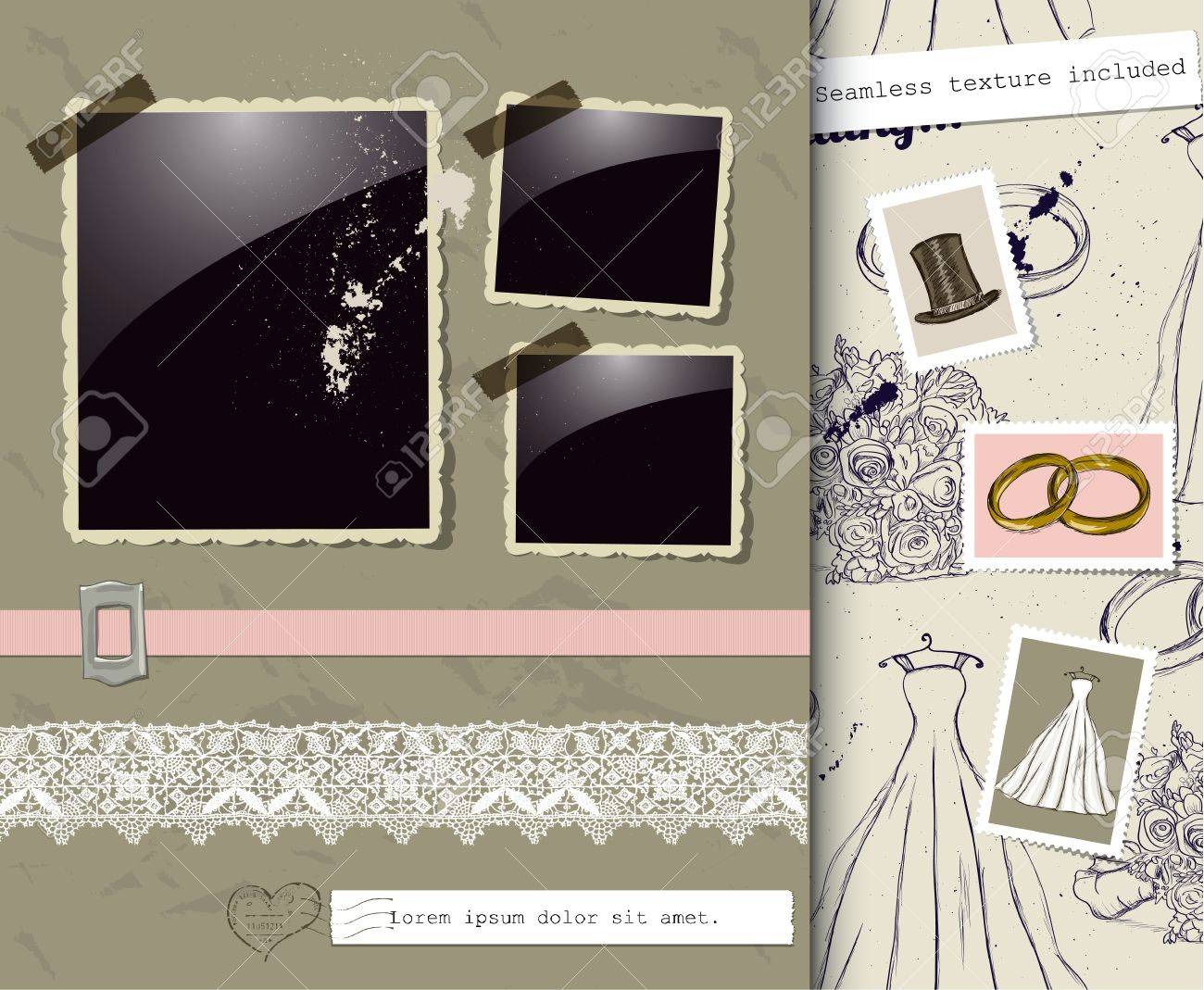 ビンテージのウェディング ポスター イラストのイラスト素材 ベクタ Image