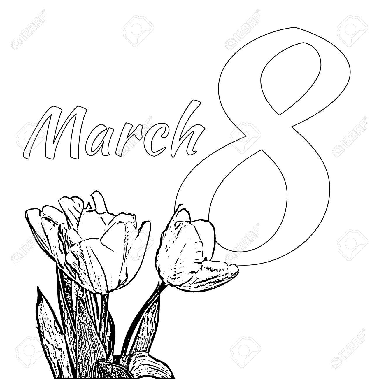 Милые рисунки на 8 марта
