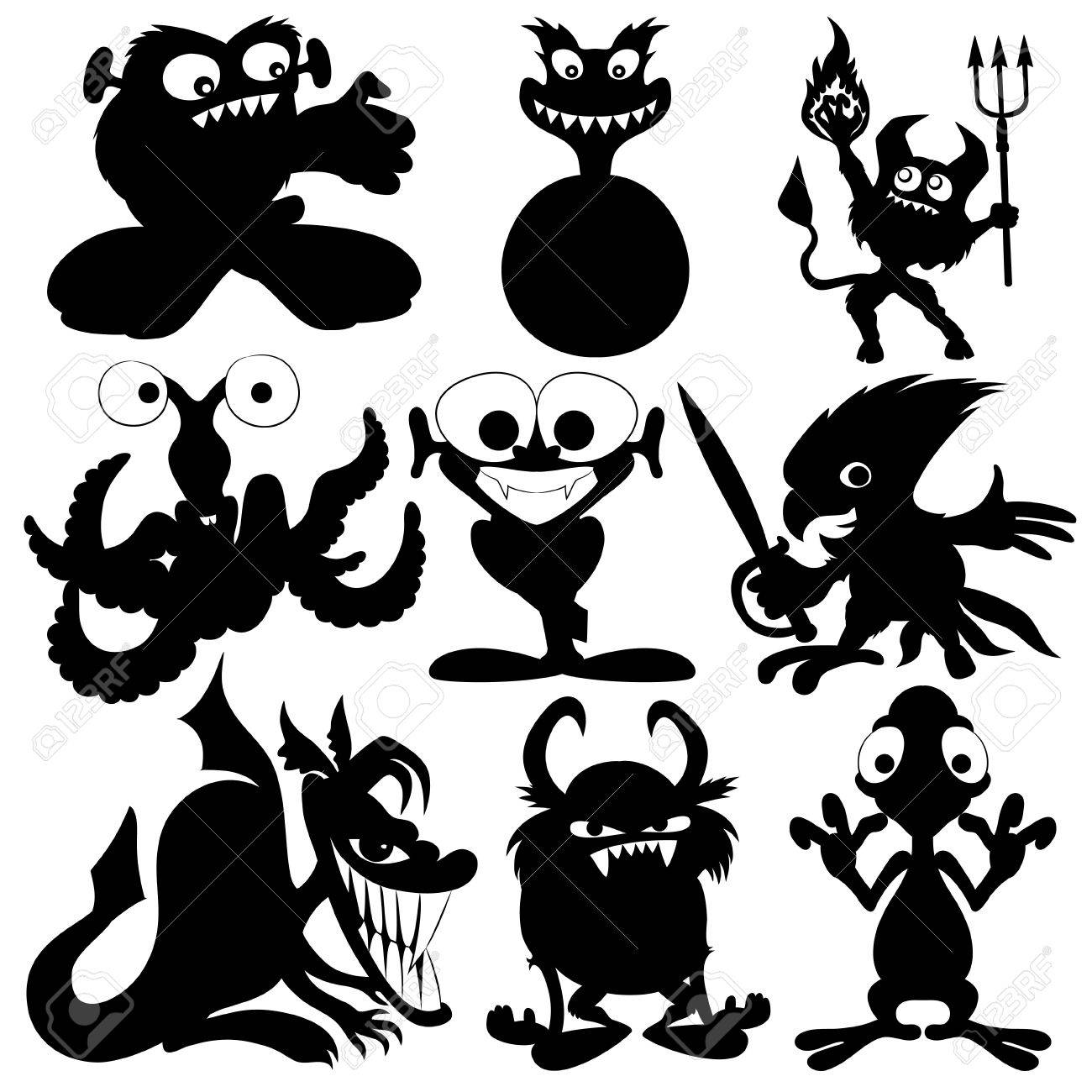 モンスターのシルエット