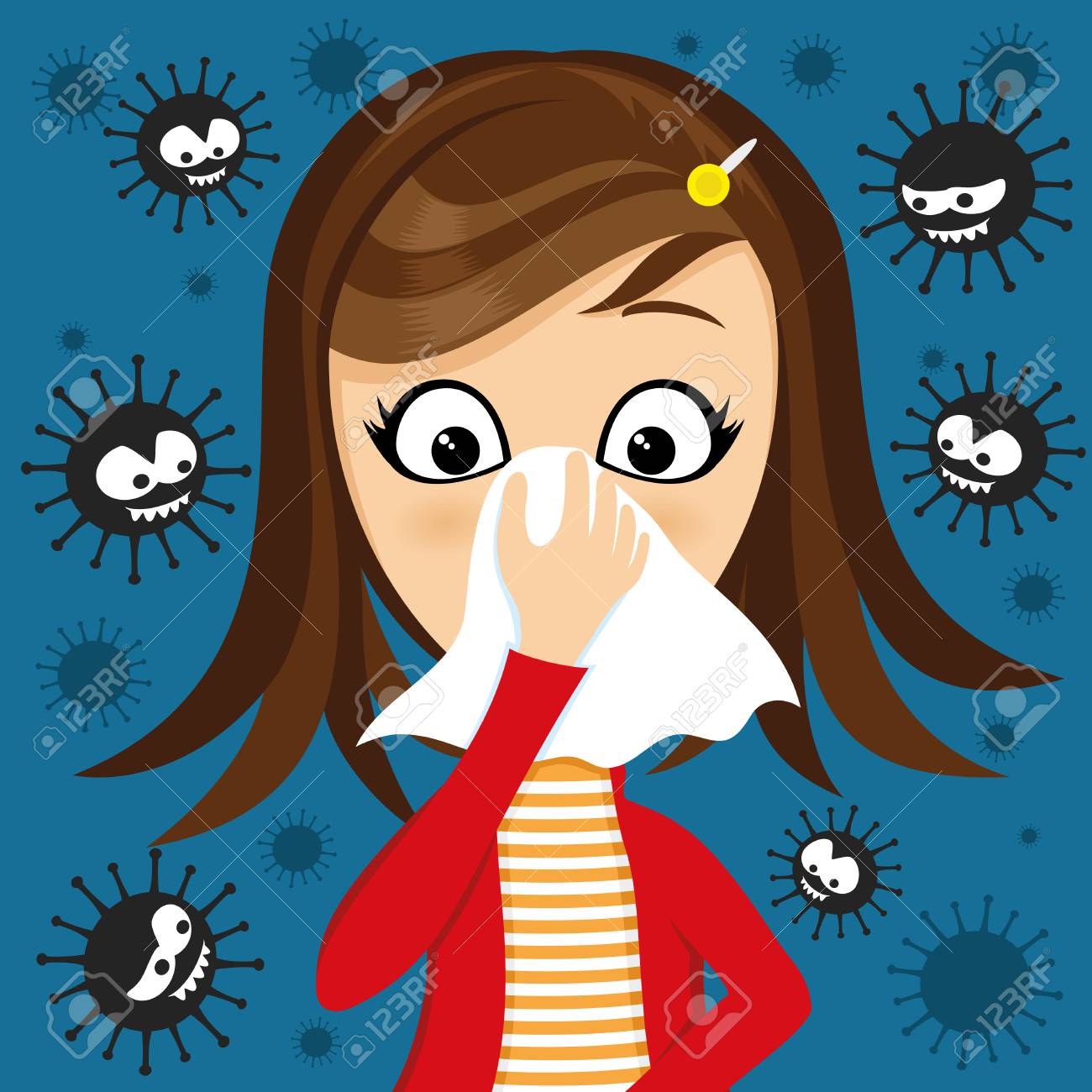 Girl Has Runny Nose And Viruses Around. Royalty Free SVG, Cliparts, Vectors, And Stock Illustration. Image 110687887. Girl Has Runny Nose And Viruses Around. Royalty Free SVG, Cliparts, Vectors, And Stock Illustration. Image 110687887.