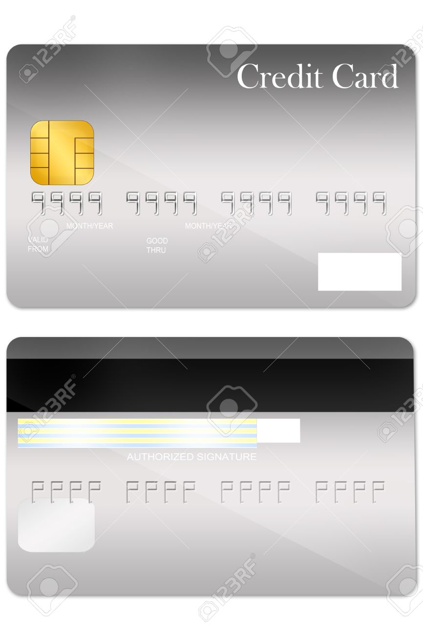 blank credit card template