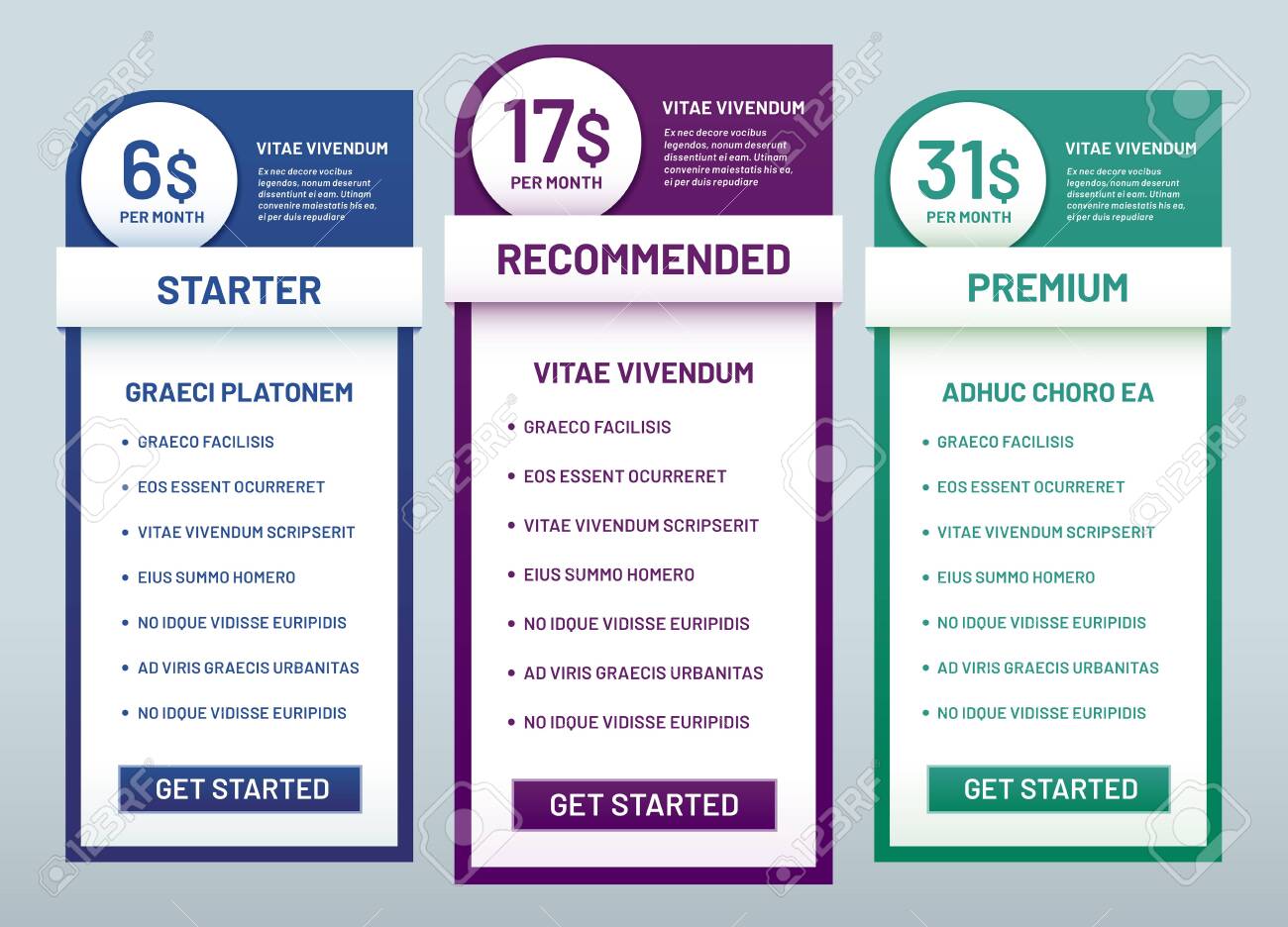 tariff plans comparison recommended tariffs price list banners price plans