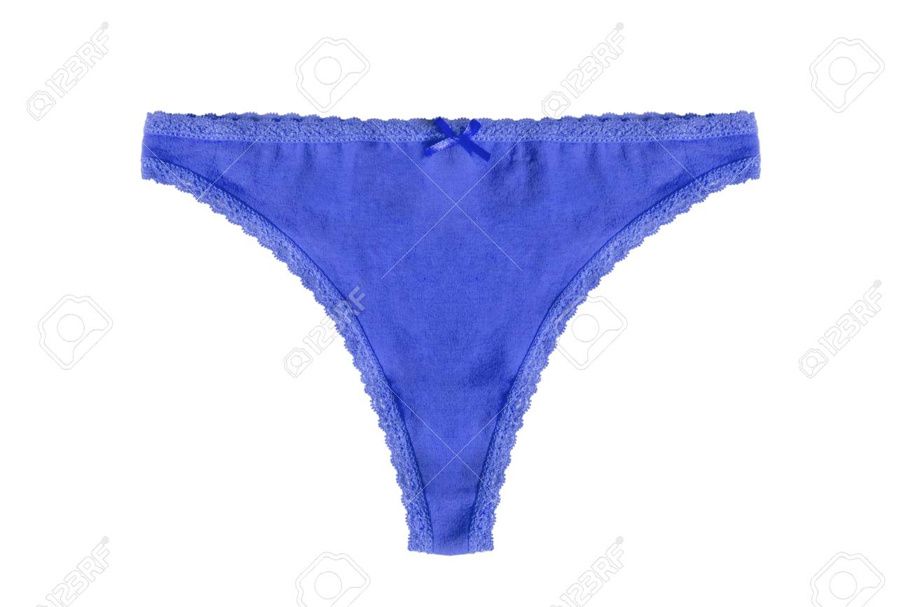 string dentelle bleu