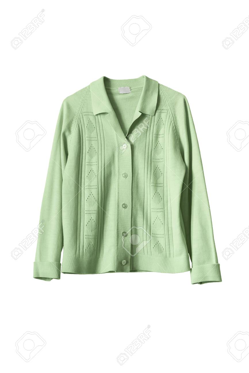 light green cardigan