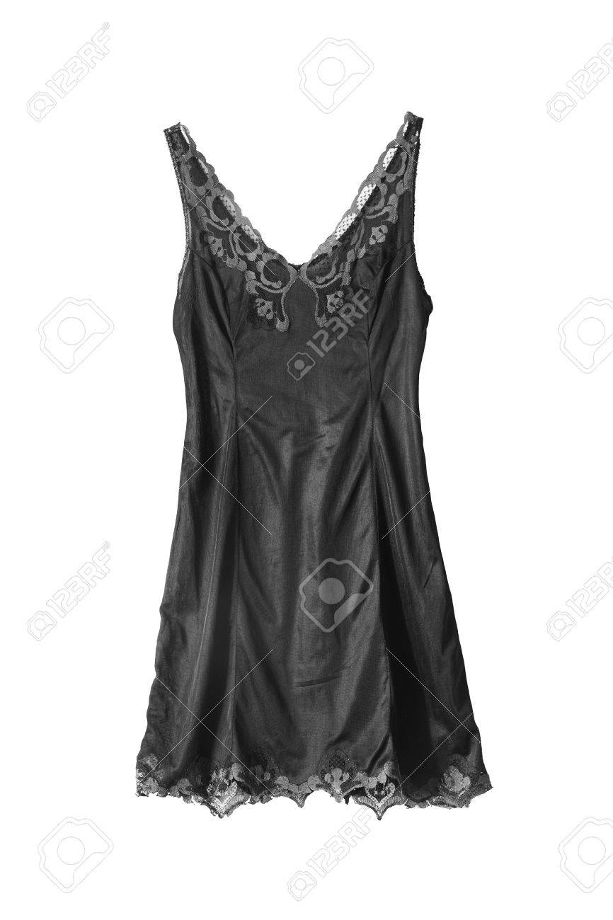 long black silk nightgown