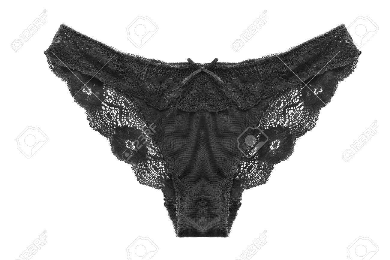 白で分離された黒のレース下着 の写真素材 画像素材 Image