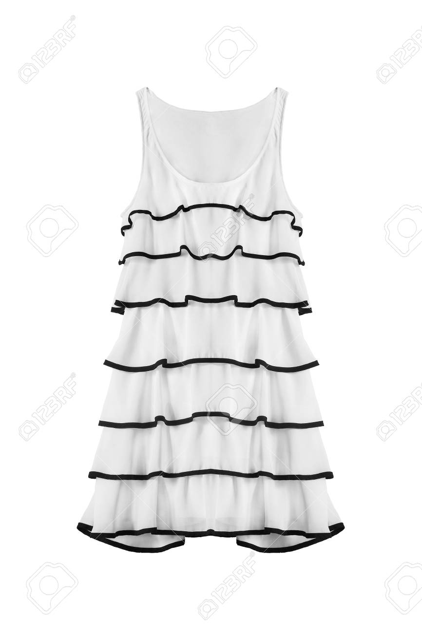 white chiffon mini dress