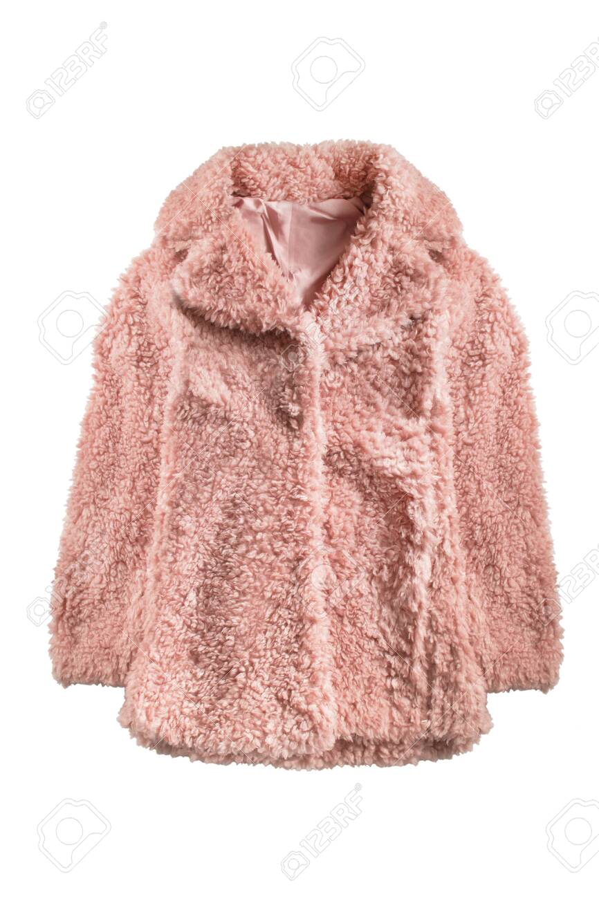 pink fluffy jacket