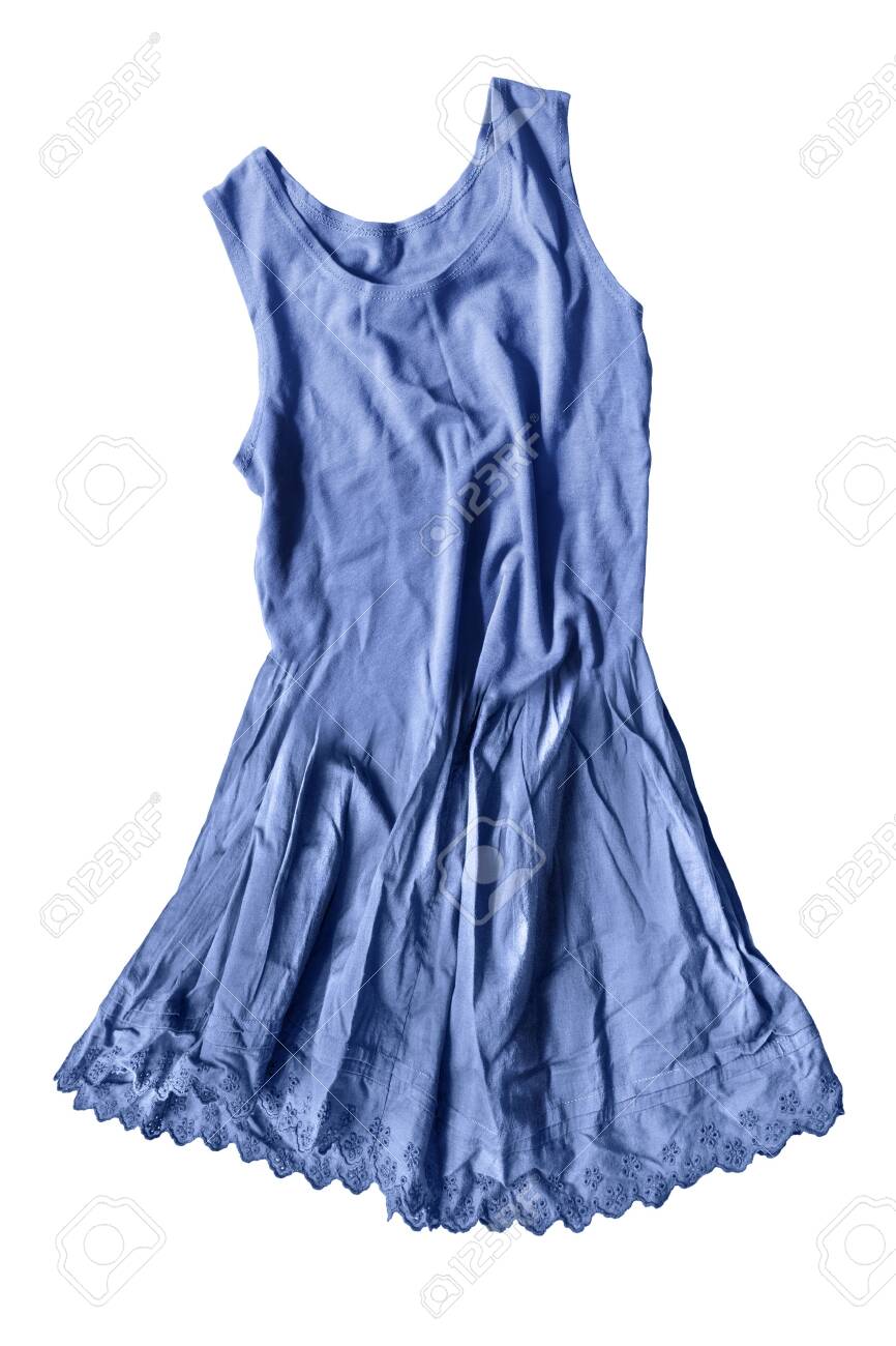 blue cotton sundress