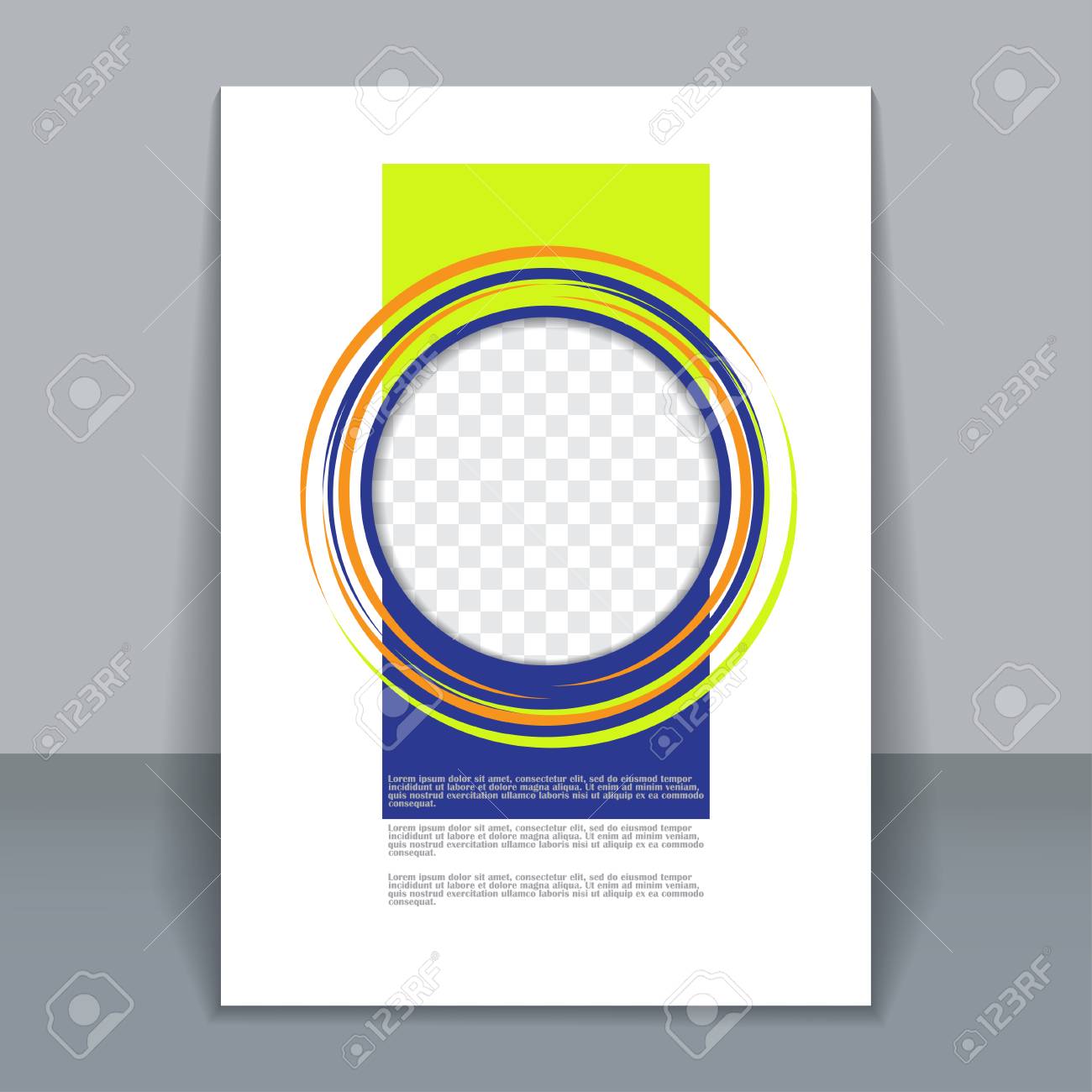 vector vertical flyer template for design editable a4 poster
