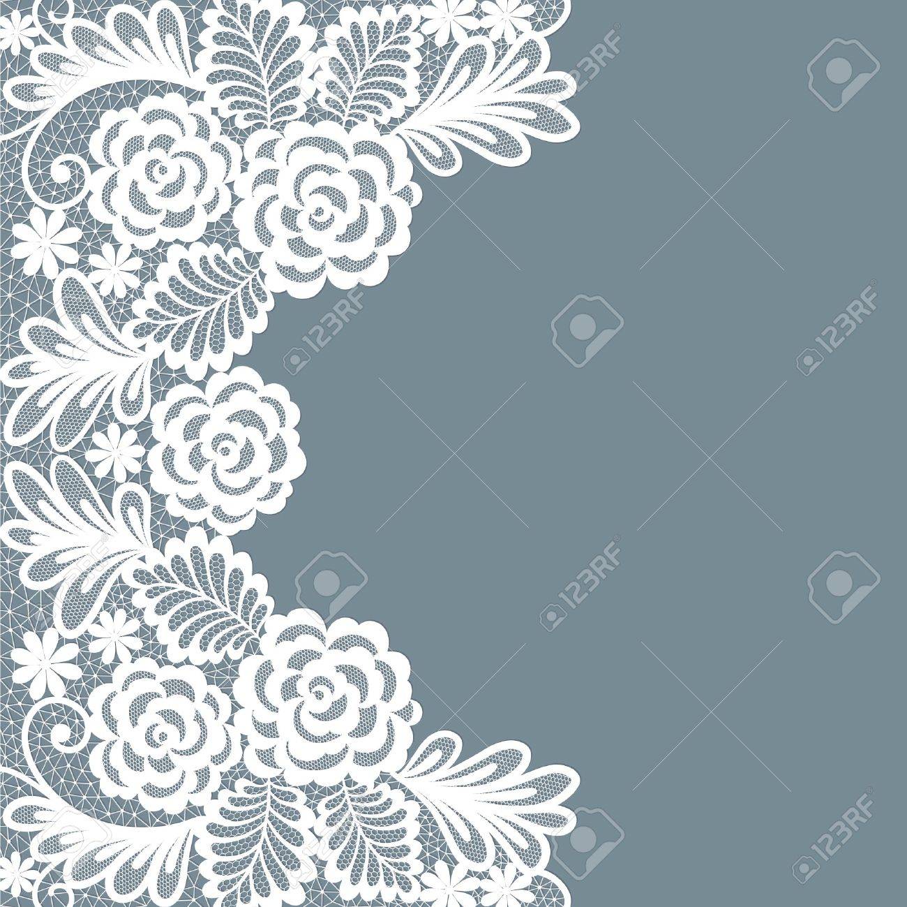 template frame design for card vintage lace doily royalty free card frame design