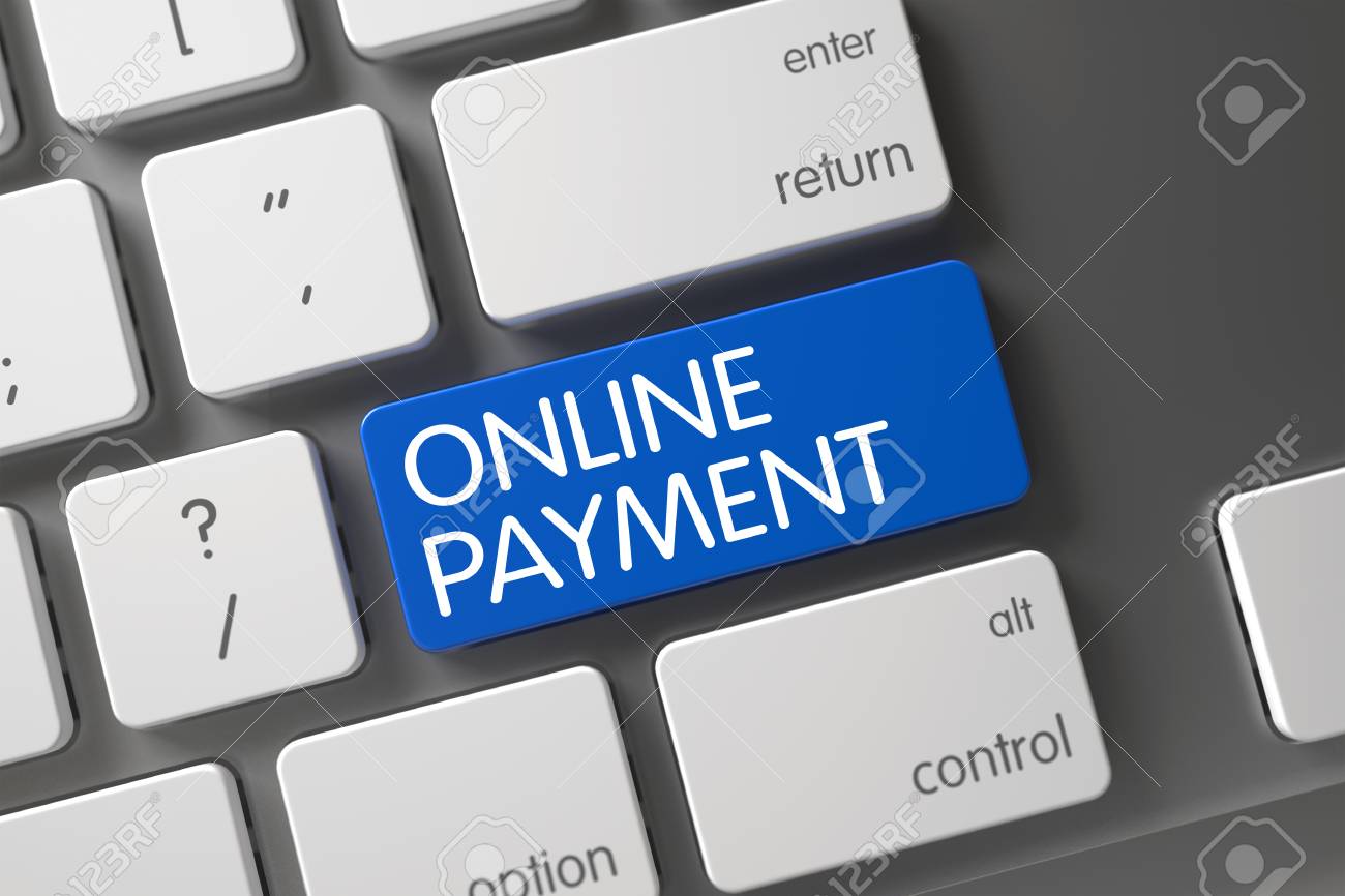 blue online payment button