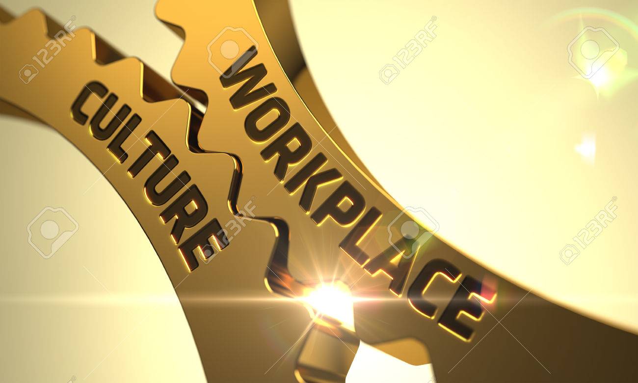 Workplace Culture on Mechanism of Golden Metallic Cog Gears. 3D Render. - 62295688 Workplace Culture on Mechanism of Golden Metallic Cog Gears. 3D Render. - 62295688