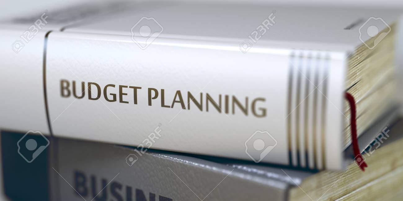 stack of books with title budget planning closeup view budget budget organizer book