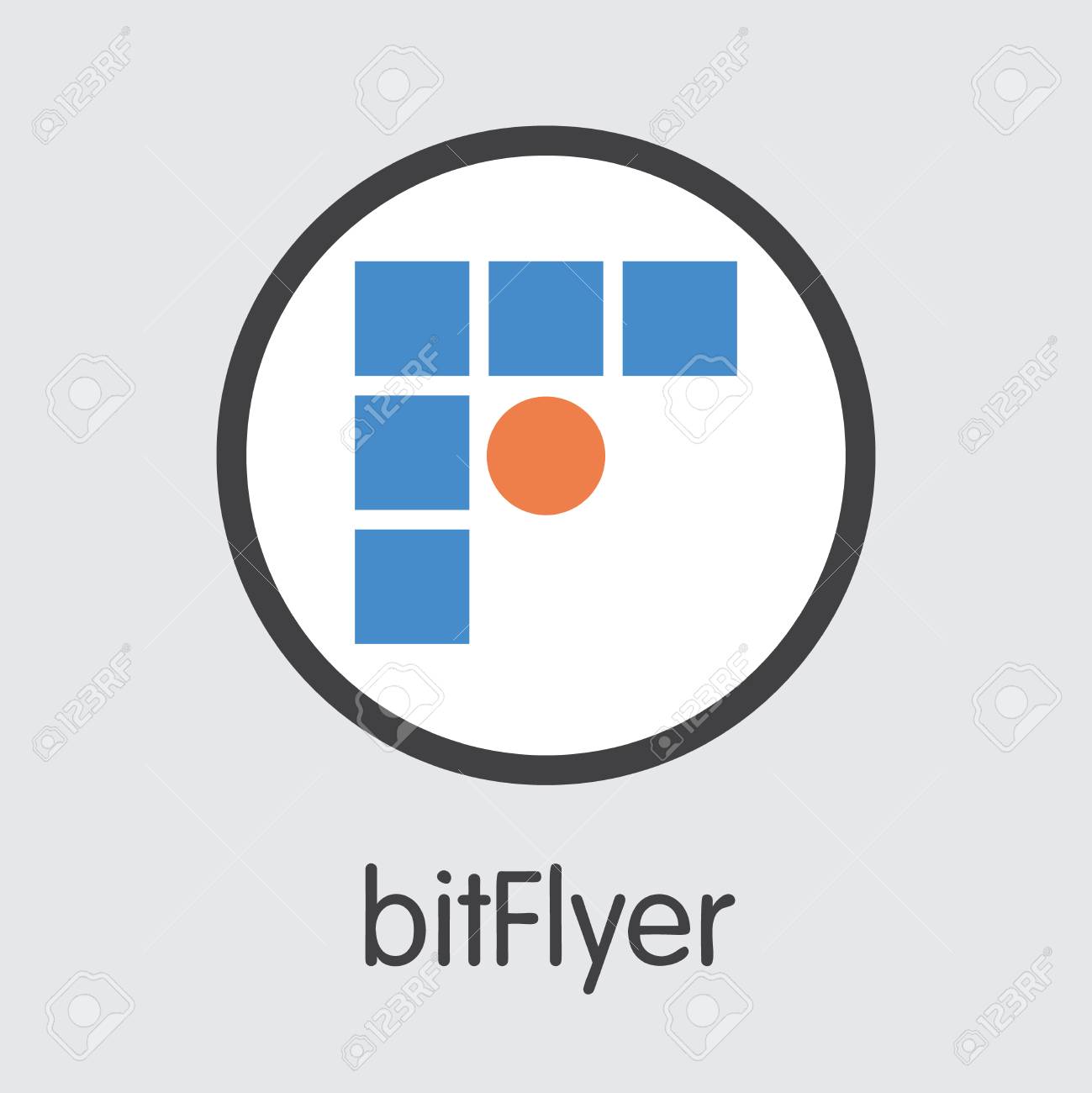 取引所 - ビットフライヤー。暗号通貨コインまたは暗号通貨ロゴ。マーケットエンブレム、コインICO、トークンアイコン。のイラスト素材・ベクター  Image 126739120