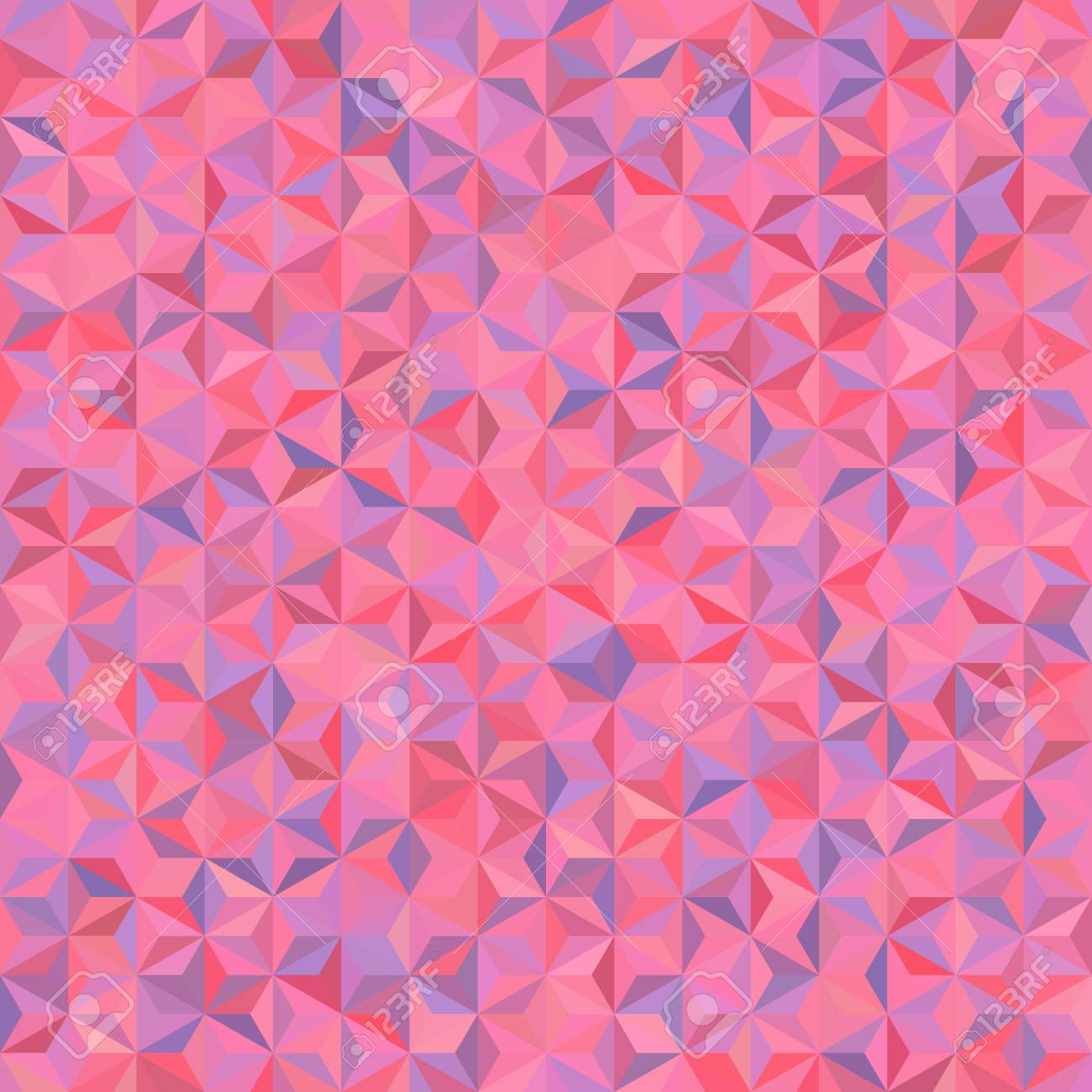 abstract seamless background consisting of pink triangles geometric