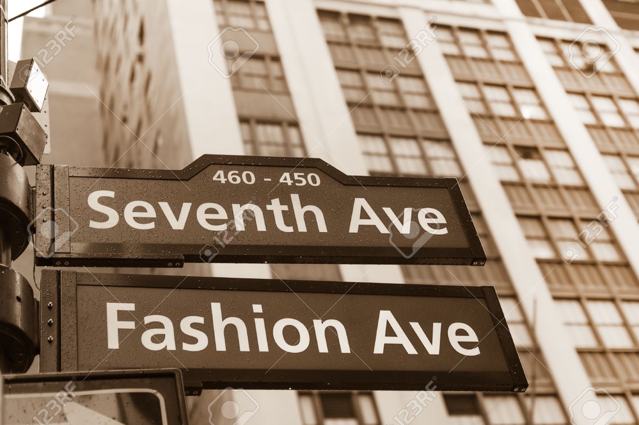 Fashion avenue street sign 90 Fashion avenue street sign 45