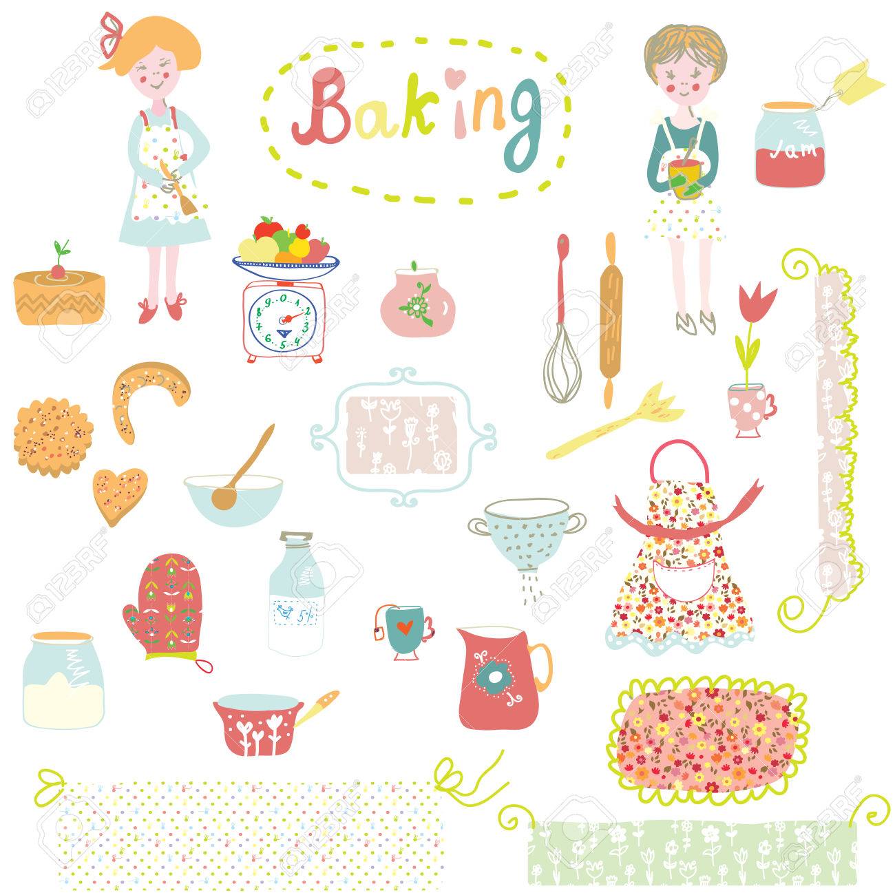 かわいい 面白いイラスト デザイン要素 を焼く のイラスト素材 ベクタ Image かわいい 面白いイラスト デザイン要素 を焼く のイラスト素材 ベクタ Image