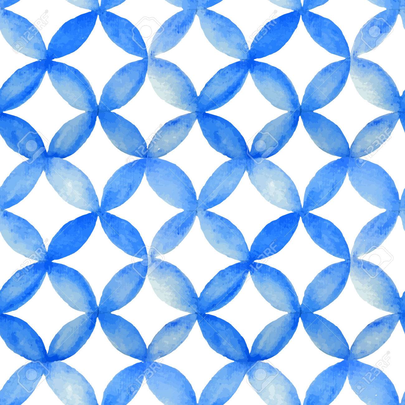 Watercolor Blue Japanese Pattern Kimono Pattern Collection Royalty Free Cliparts Vectors And Stock Illustration Image