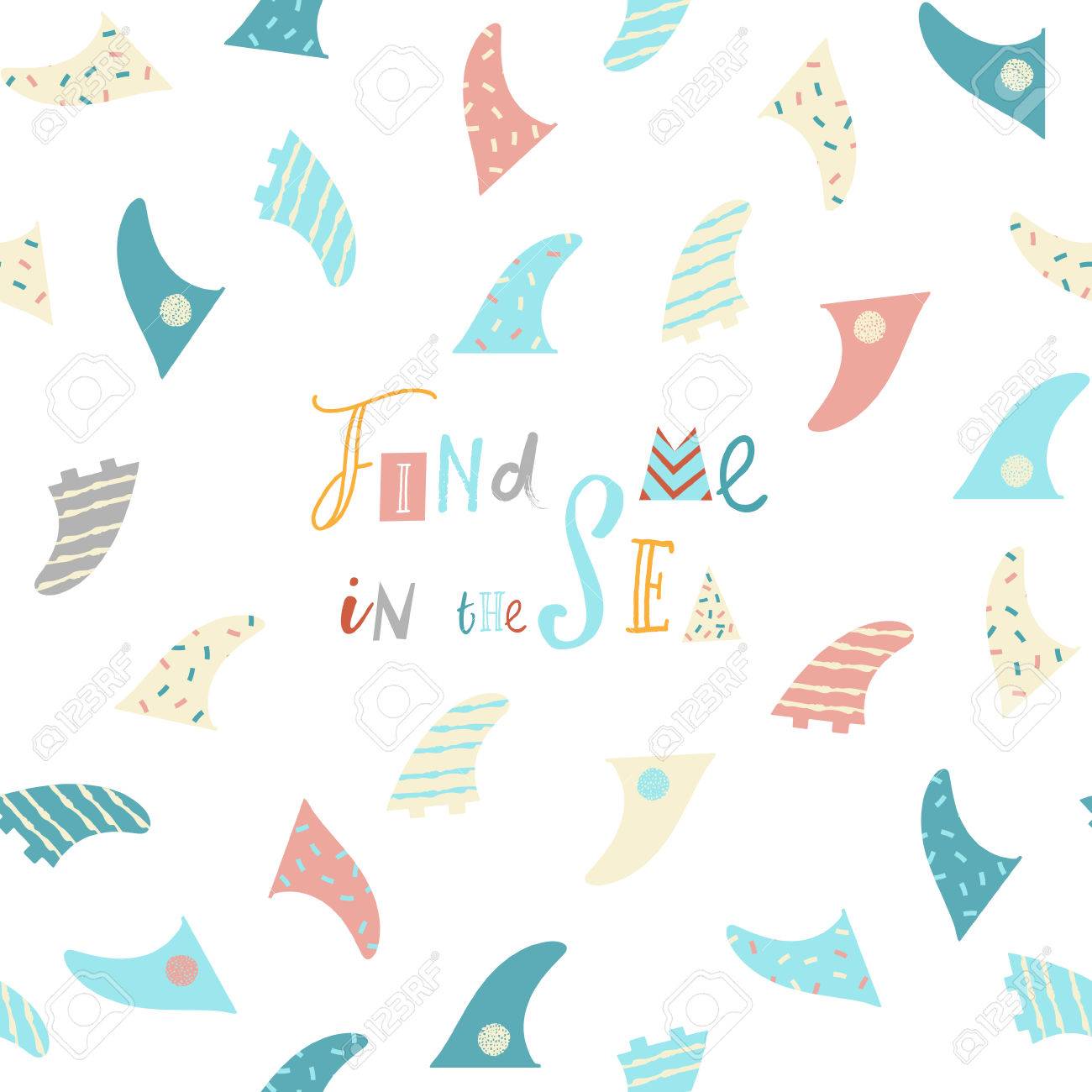 Affiche De Surf Avec La Citation De Texte Trouvez Moi Dans La Mer Citation De Lettrage De Plage D Ete De Surf Conception De T Shirt D Ete Clip Art Libres De Droits Vecteurs