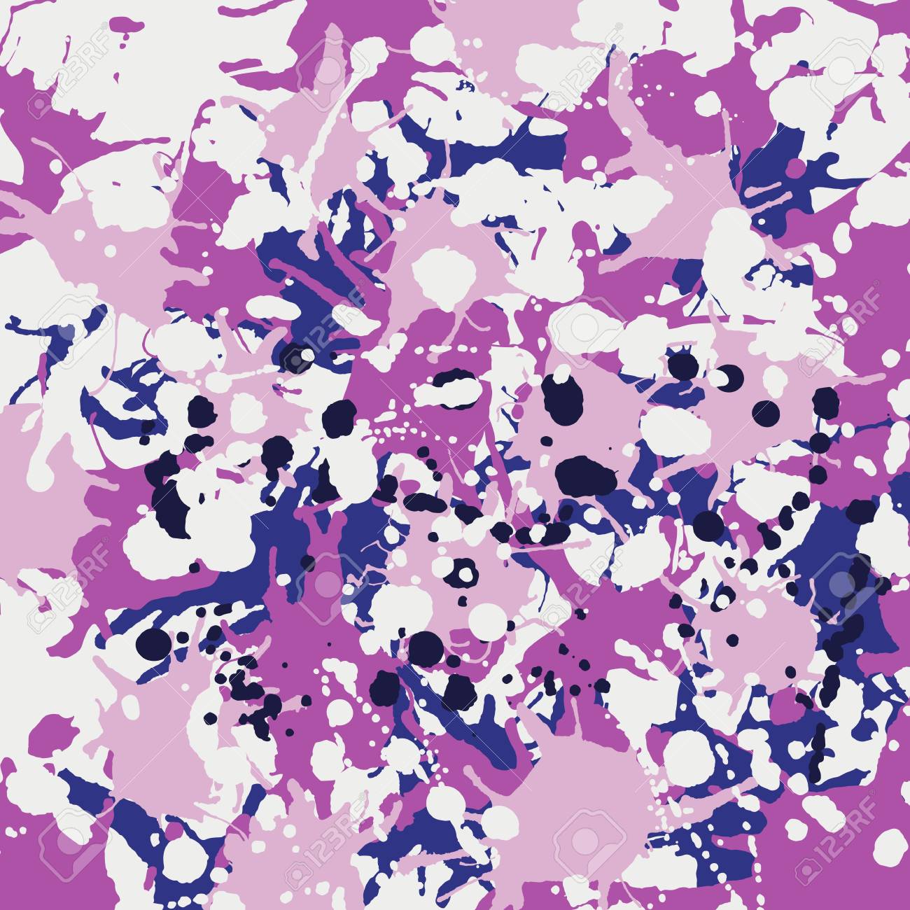 青ピンクの色合いインク塗料飛散ベクトル カラフルな背景広場のイラスト素材 ベクタ Image