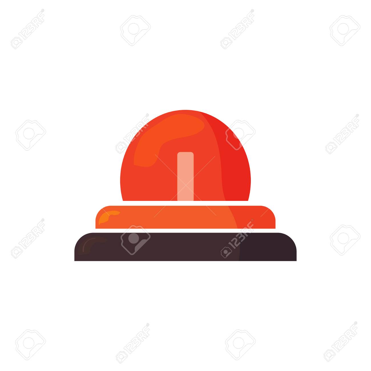 Sirena De Ambulancia Policia Y Bomberos Ilustración Del Icono Del Vector: Sirena De Emergencia Aislada, Luz De  Sirena De Ambulancia, Luz Intermitente Del Coche De Policía O Símbolo De  Alerta Roja. Los Bomberos Firman. Ilustraciones Svg, Vectoriales, Clip