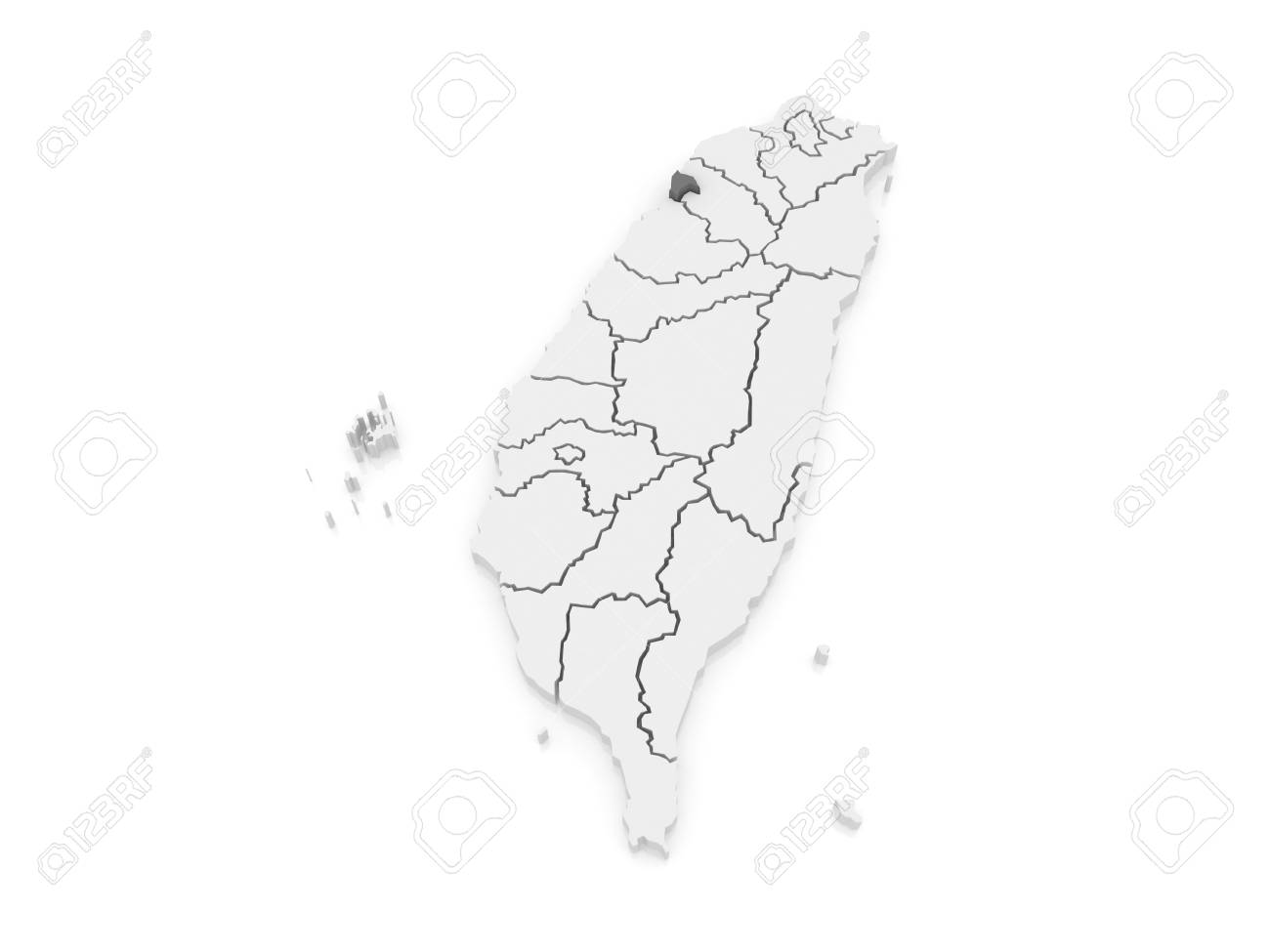 Map Of Hsinchu City Taiwan 3d Stock Photo Picture And Royalty Free Image Image 35366114