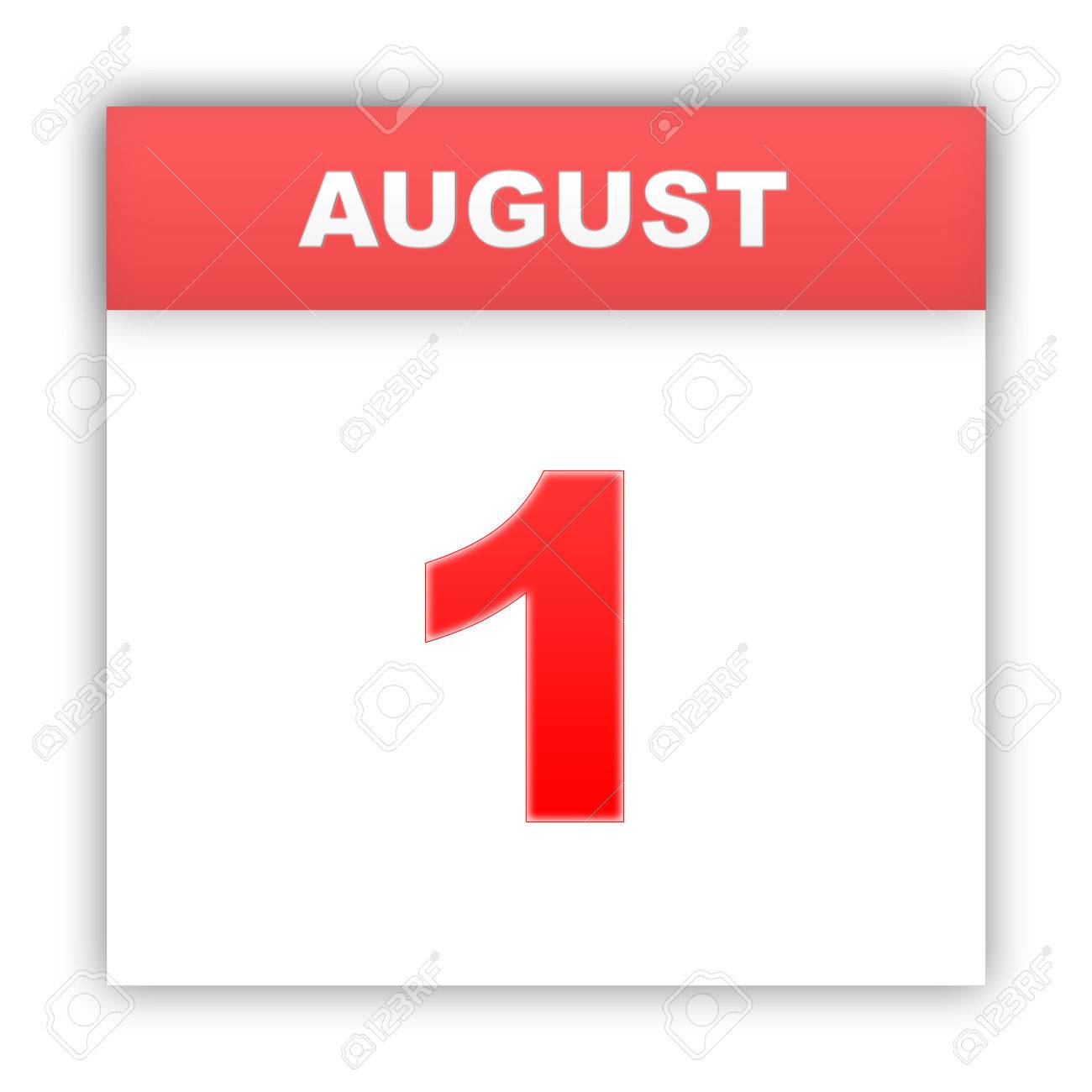 August 1 Day On The Calendar 3d Stock Photo Picture And Royalty Free Image Image 39319132
