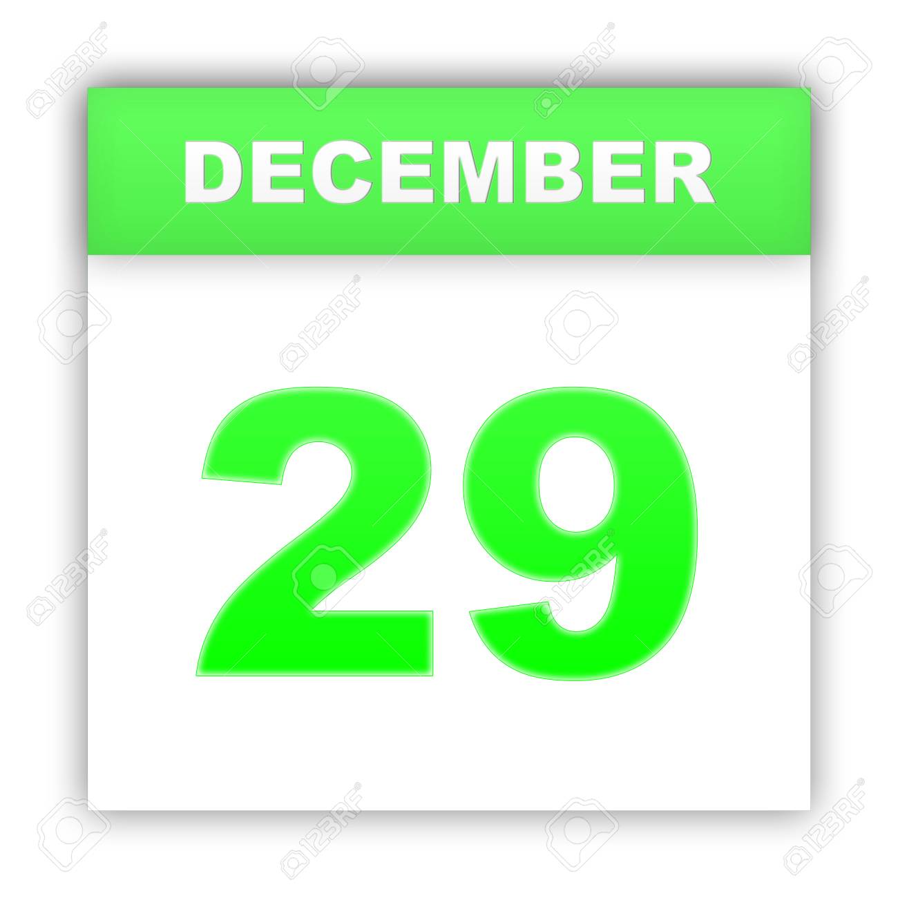 December 29 Calendar