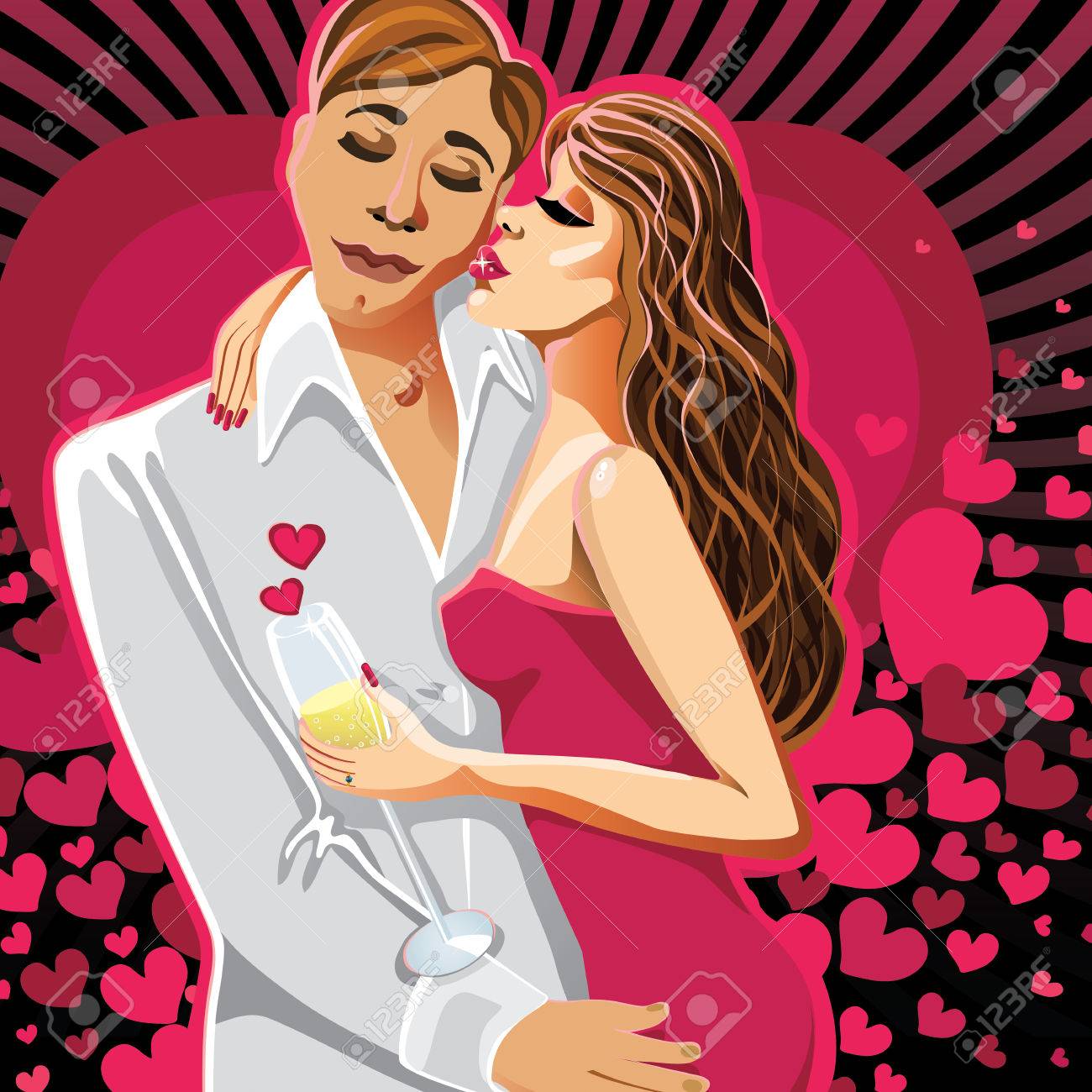 ベストカップル キス イラストや 無料イラスト集 ベストカップル キス イラストや 無料イラスト集