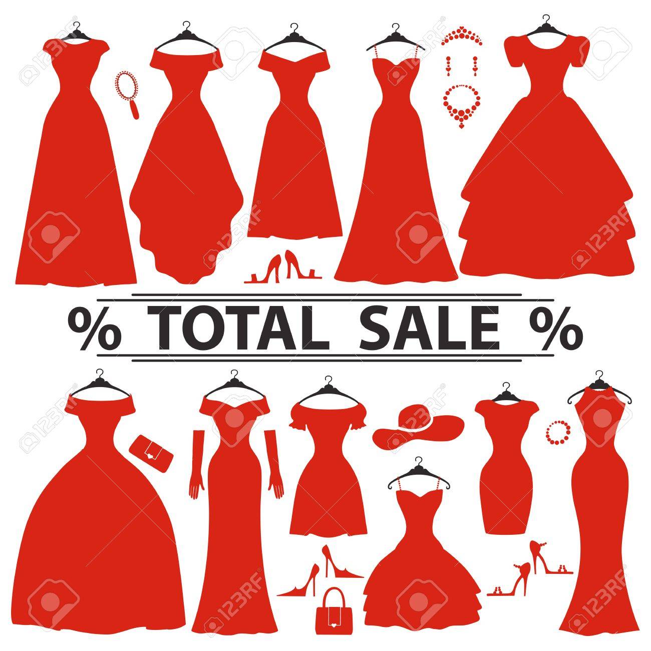 red dresses on sale