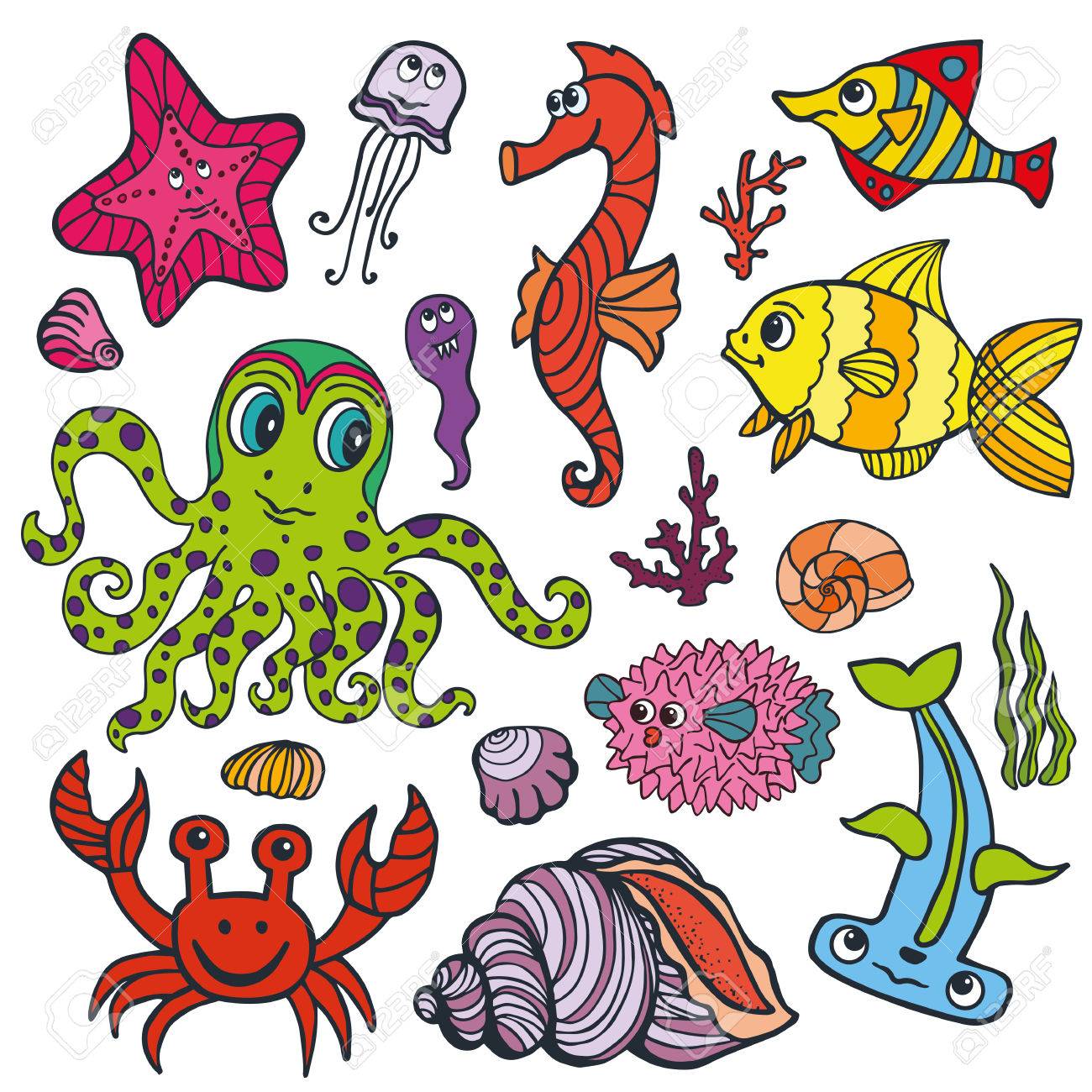 人生の海の動物を設定します 魚 タコ カニ サンゴ 海藻 シェルがタツノオトシゴ 面白い漫画落書き水中世界 赤ちゃん手分離ベクトルを描画します 夏の旅行 熱帯の組成 のイラスト素材 ベクタ Image 人生の海の動物を設定します 魚 タコ カニ サンゴ 海藻 シェルがタツノオトシゴ 面白い漫画落書き水中世界 赤ちゃん手分離ベクトルを描画します 夏の旅行 熱帯の組成 のイラスト素材 ベクタ Image