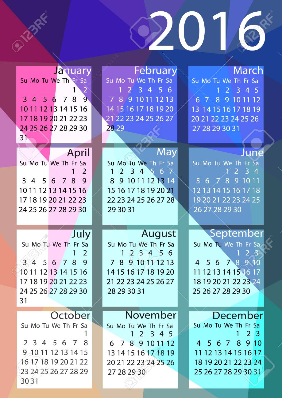 simple 2016 calendar 2016 calendar design 2016 calendar vertical
