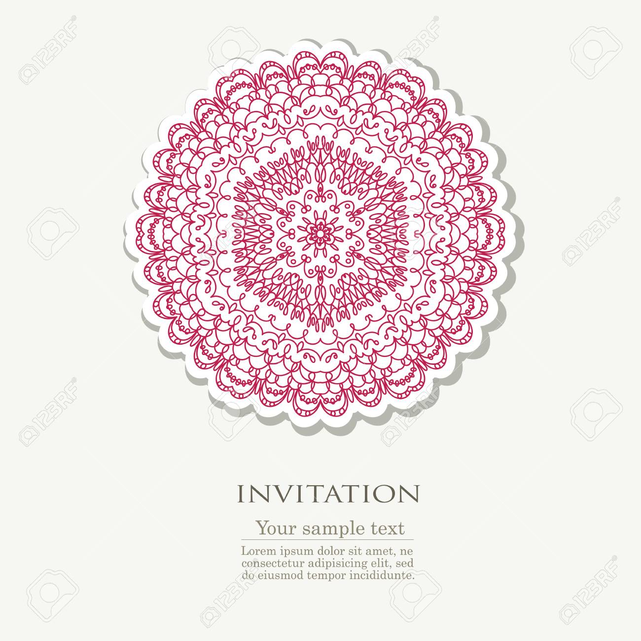 doodle colorful template with element of design vector illustration