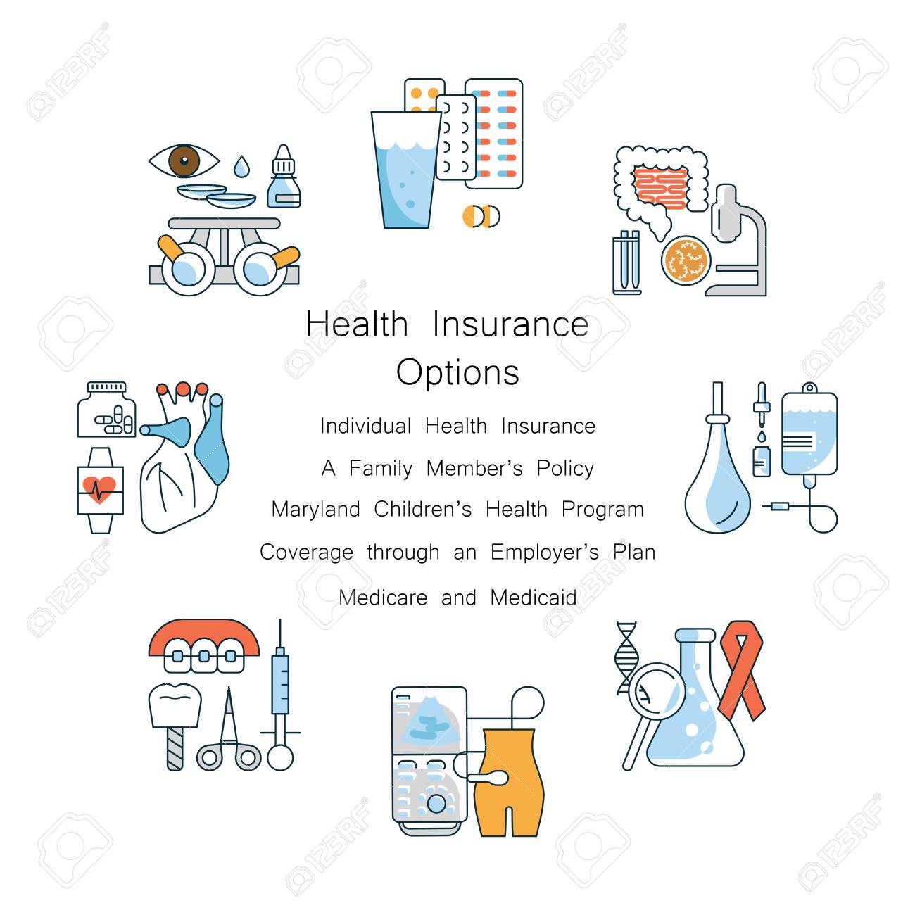 Individual vs Family Health Insurance Plans: Which Insurance Option Is Right for You? https://previews.123rf.com/images/tatianastulbo/tatianastulbo1903/tatianastulbo190300154/122229331-health-insurance-concept-for-web-banner-infographics-flyers-medical-services-icons-set-flat-art.jpg