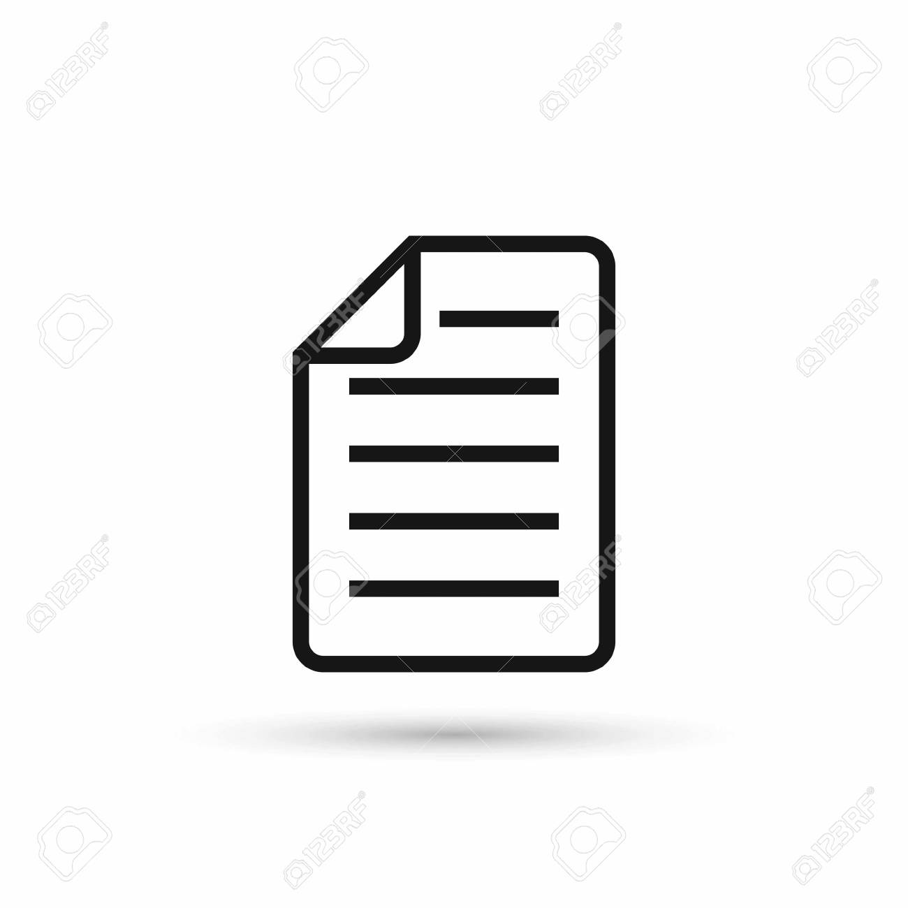 Paper Sheet Icon Vector Isolated Simple Illustration Royalty Free Cliparts Vectors And Stock Illustration Image 97307288