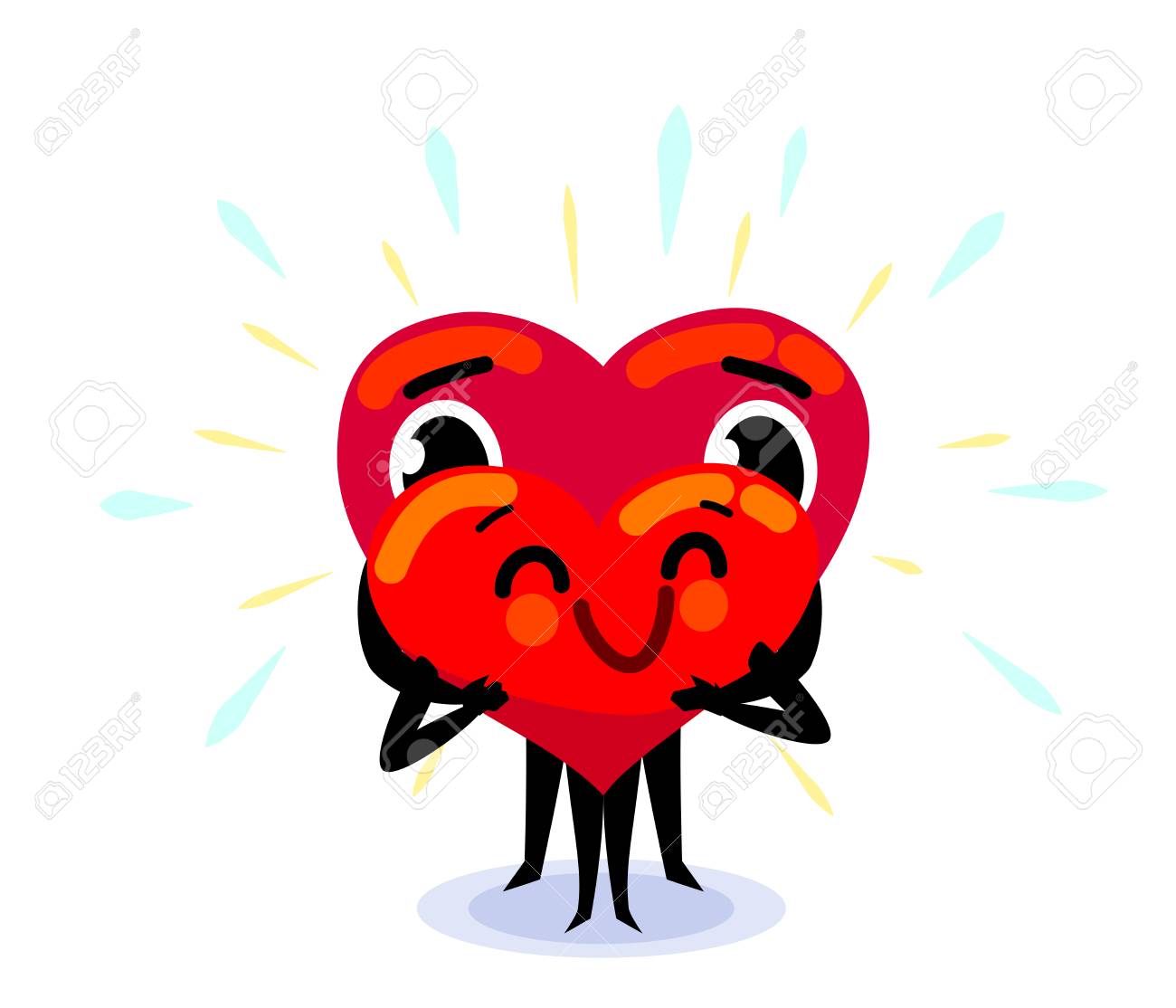 Happy Valentine's Day! I Love You! Funny squirrel with heart in hands.  Valentines day card with squirrel in cartoon style. Stock Vector | Adobe  Stock, image size:1300x1114