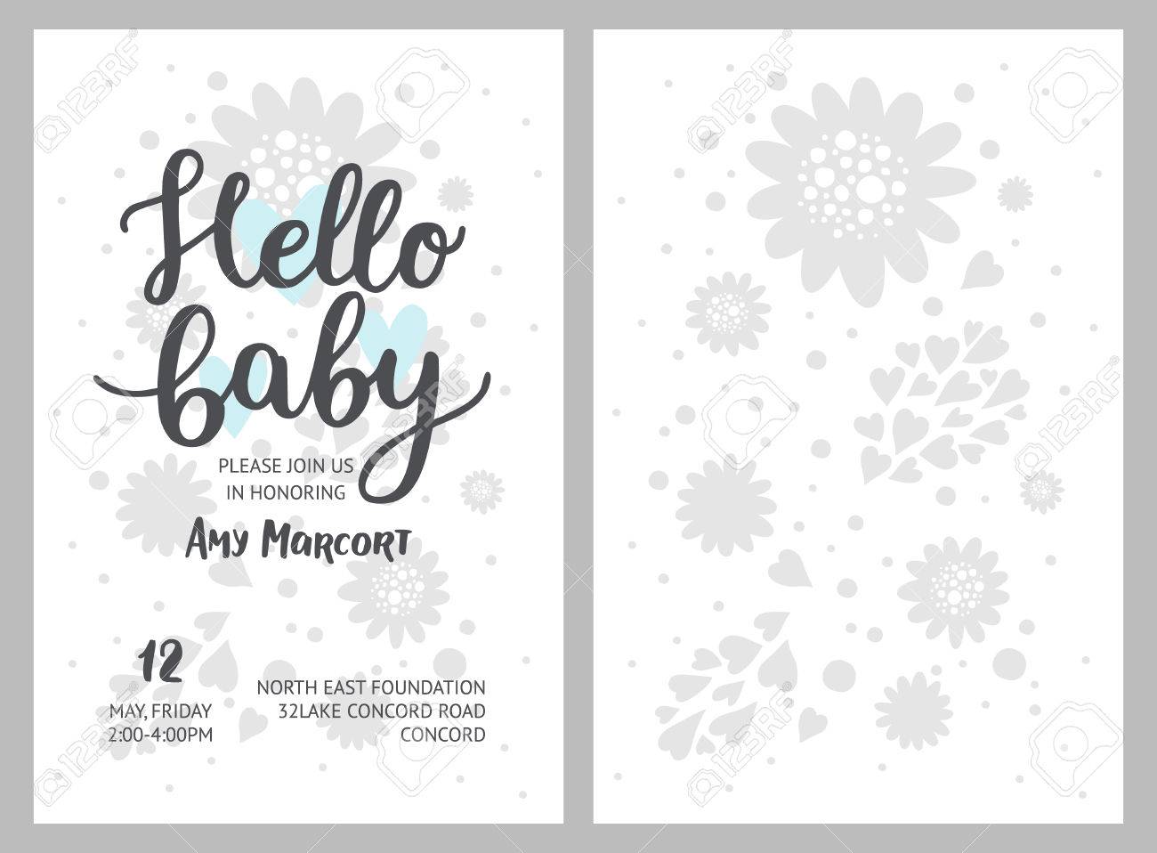 baby shower girl and boy invitations vector templates shower boy and girl templates