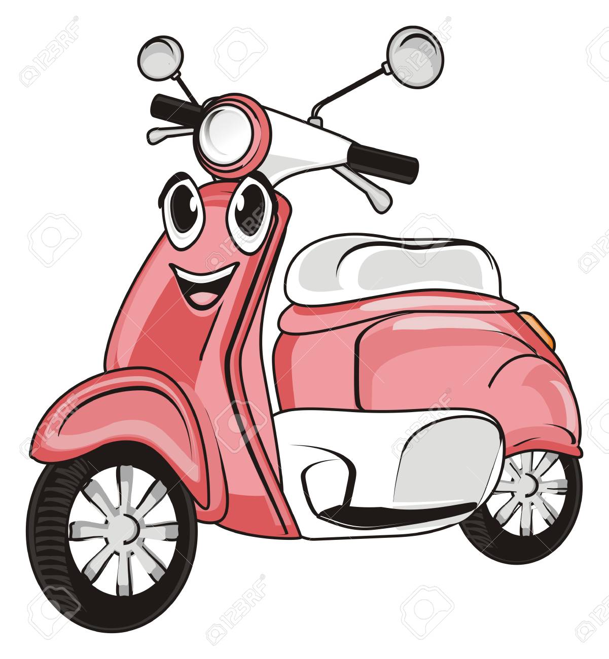 pink moped