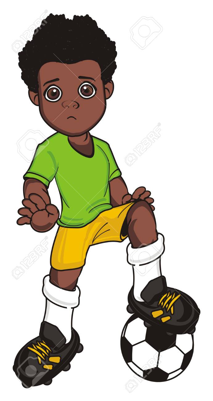 悲しいアフロ サッカー選手 の写真素材 画像素材 Image