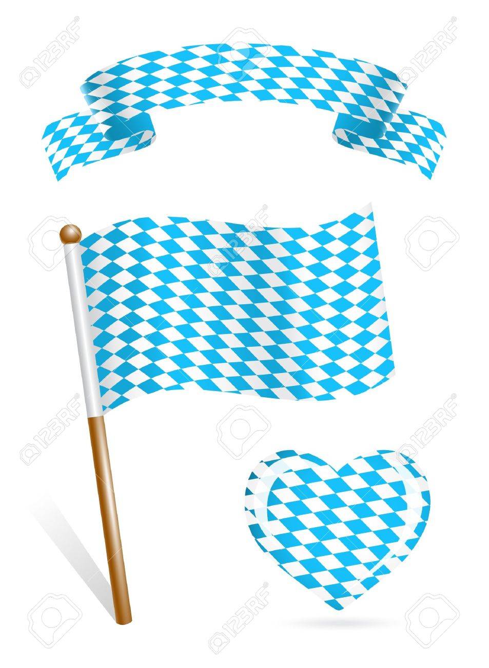 Set Of Bavaria Flag Icons Royalty Free SVG, Cliparts, Vectors, and Stock  Illustration. Image 14437551., image size:953x1300