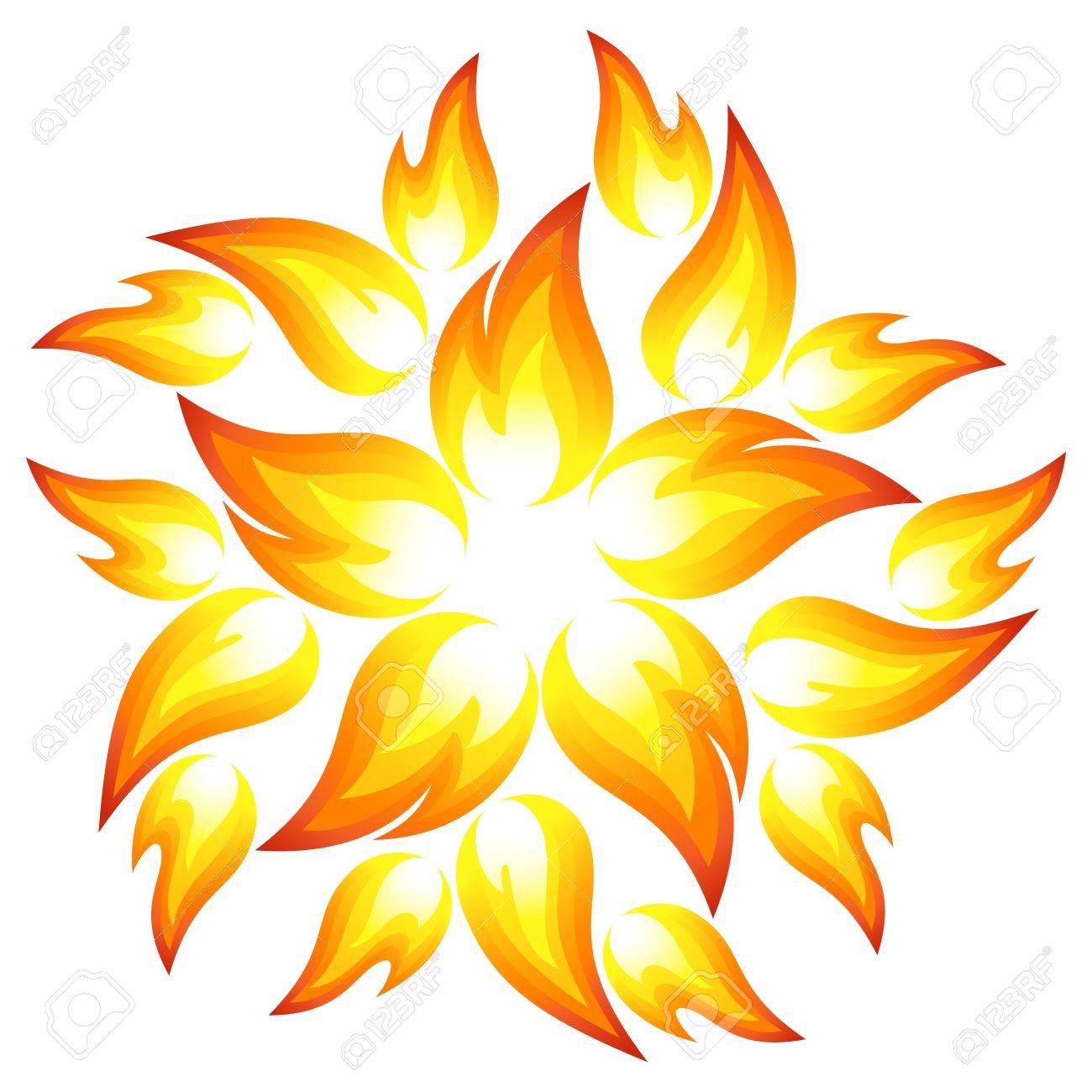 火の花 のイラスト素材 ベクタ Image