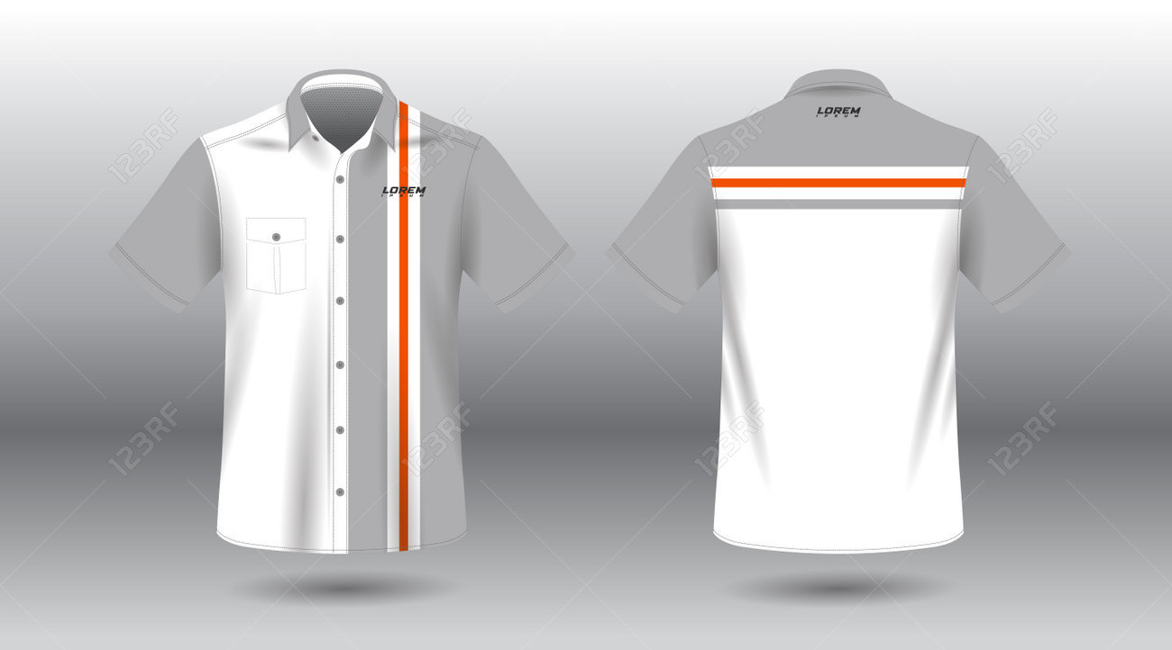 White Polo Shirt Template Design. T-shirt Mockup. Short Sleeve Work Shirt  Royalty Free SVG, Cliparts, Vectors, and Stock Illustration. Image  234827814., image size:1300x722