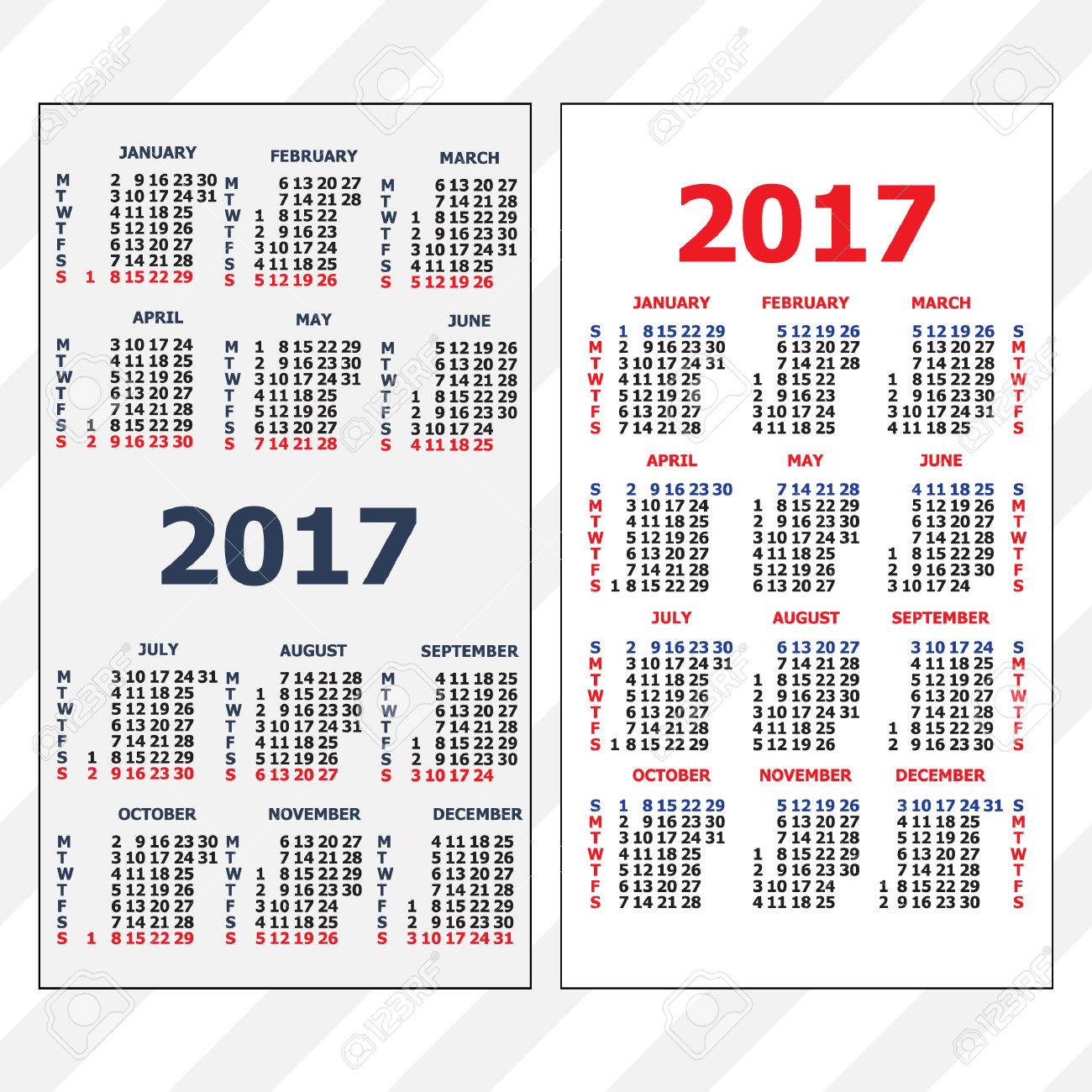 pocket calender template